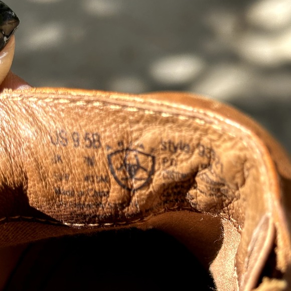 Ariat Santa Cruz Clog Mules Slip On Round Toe Heeled Career Leather Brown 9.5B - 6