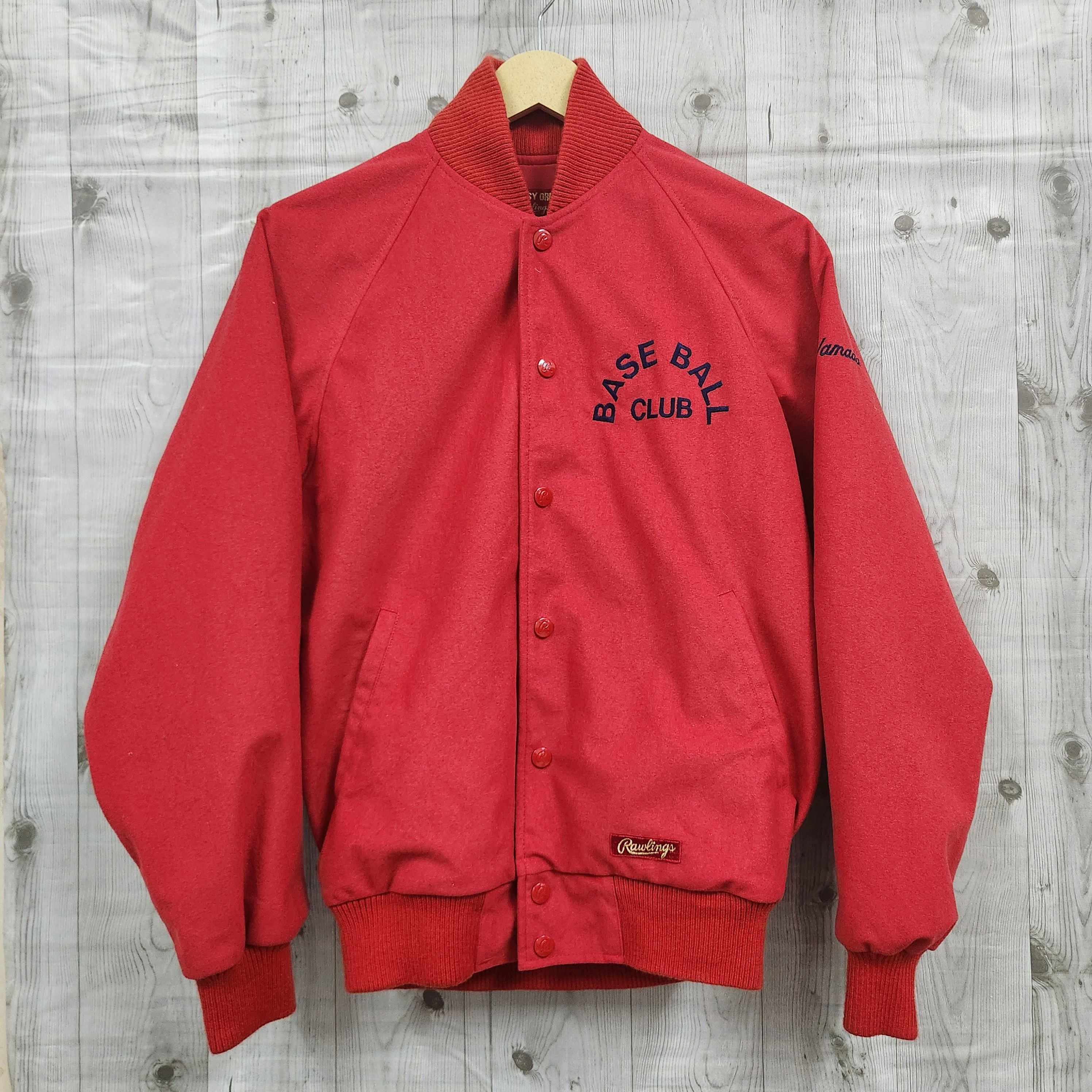 Vintage - Rawlings Asics Varsity Jacket Bomber Baseball Club Japan - 18