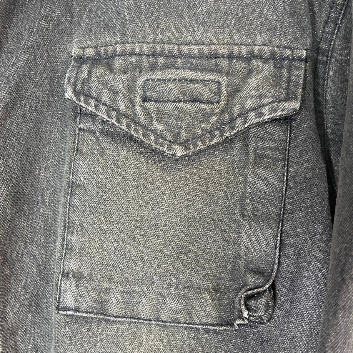 Denim Tactical Jacket PPFM 4 Pockets Vintage Made In Japan - 11