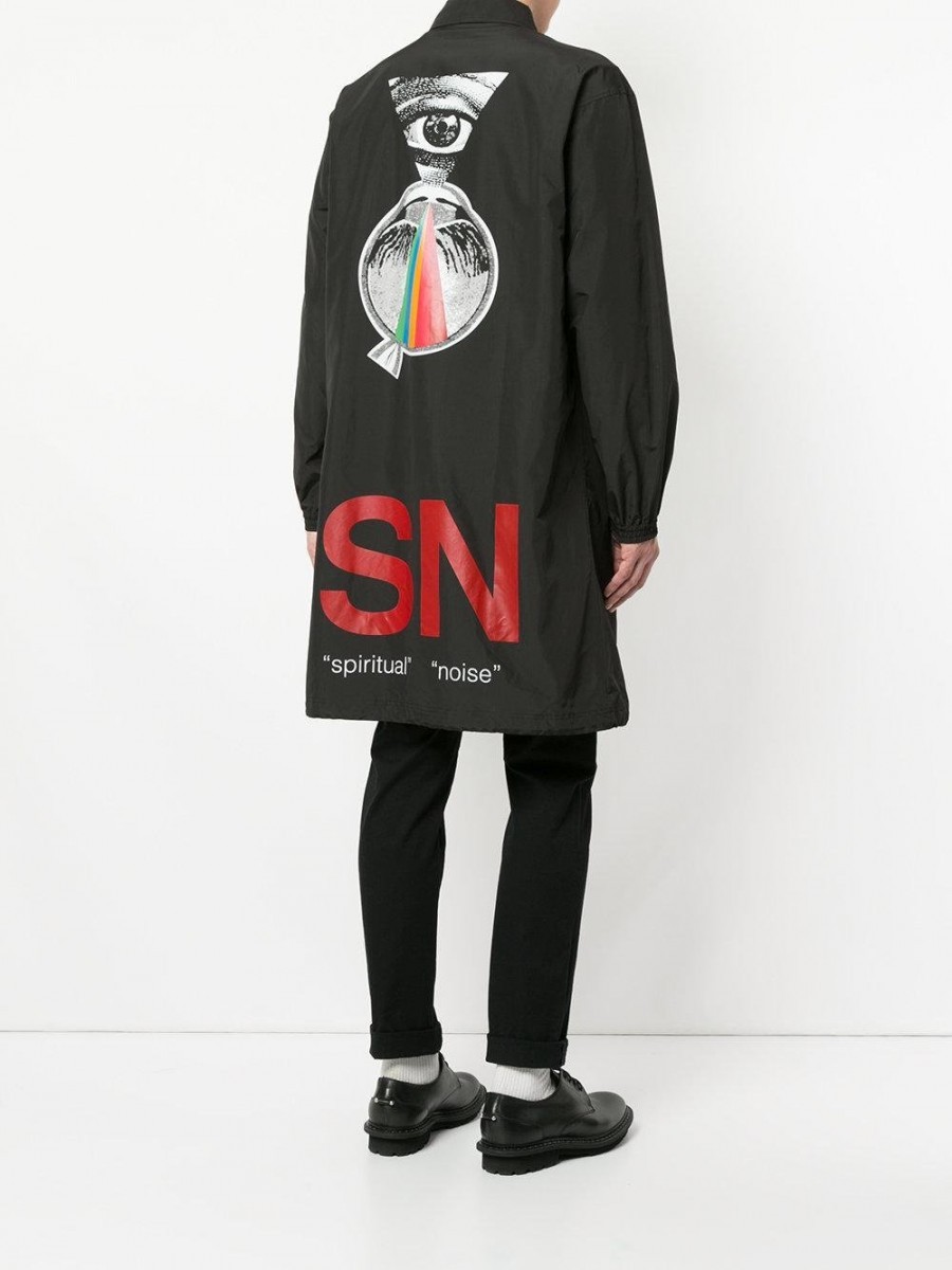 GRAIL! SS18 Spiritual noise printed raincoat - 1