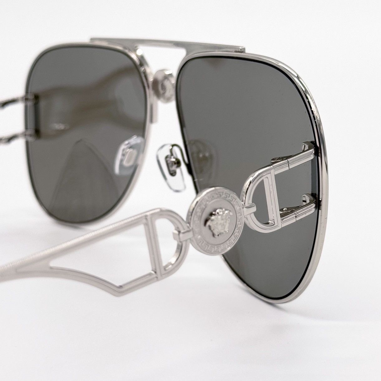 NEW VERSACE MOD 2255 10006G SILVER VE2255 1000/6G SUNGLASSES - 9