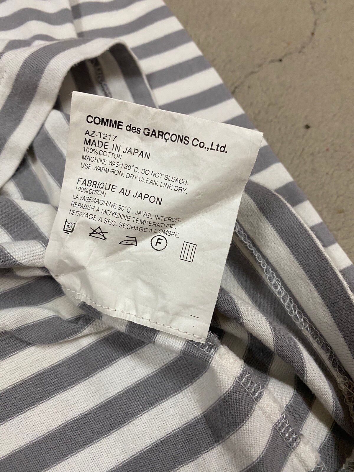 AD2015 Comme Des Garçons Play Striped Longsleeve Shirt - 13