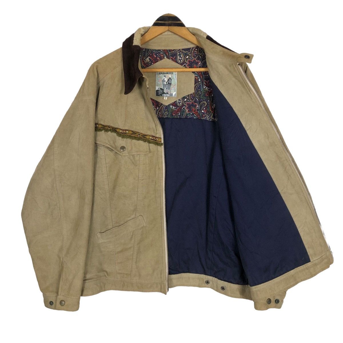 Vintage 90s Nigel Cabourn England Navajo Worker Jacket - 9