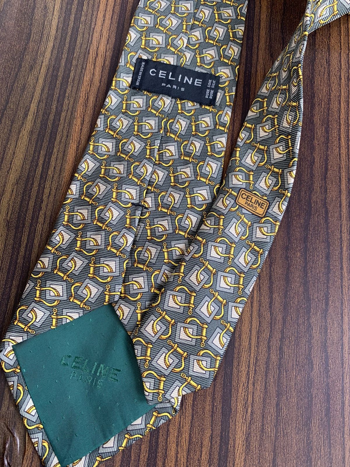 Celine Silk Neck Tie - 2