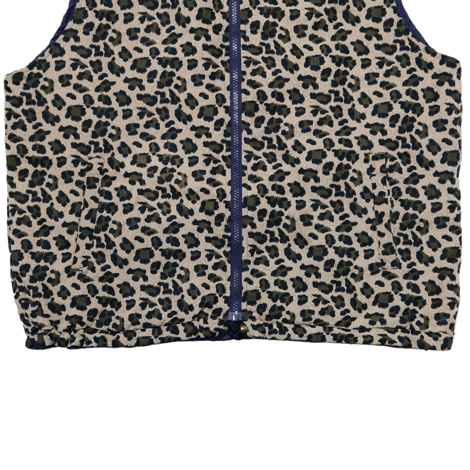 Tracey Vest - Vintage Japanese Brand Leopard Vest Reversible - 3