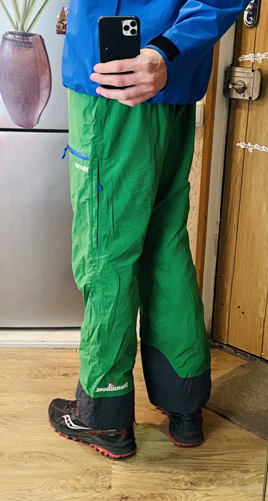 Marmot GTX Pants Trousers Skiing Hiking Outdoor Green Men XL - 3