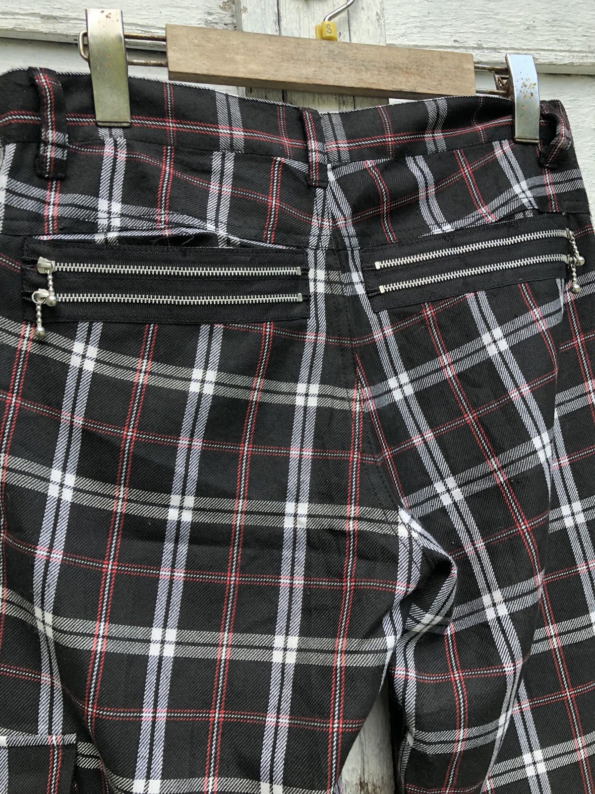 Japanese Brand - IDEA Tokyo Bondage Multi-zipper Checkered Pant - 8