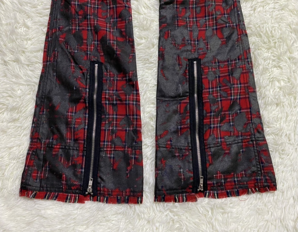 Custom Made - Algonquins Paint Painting Flare Pants - 7