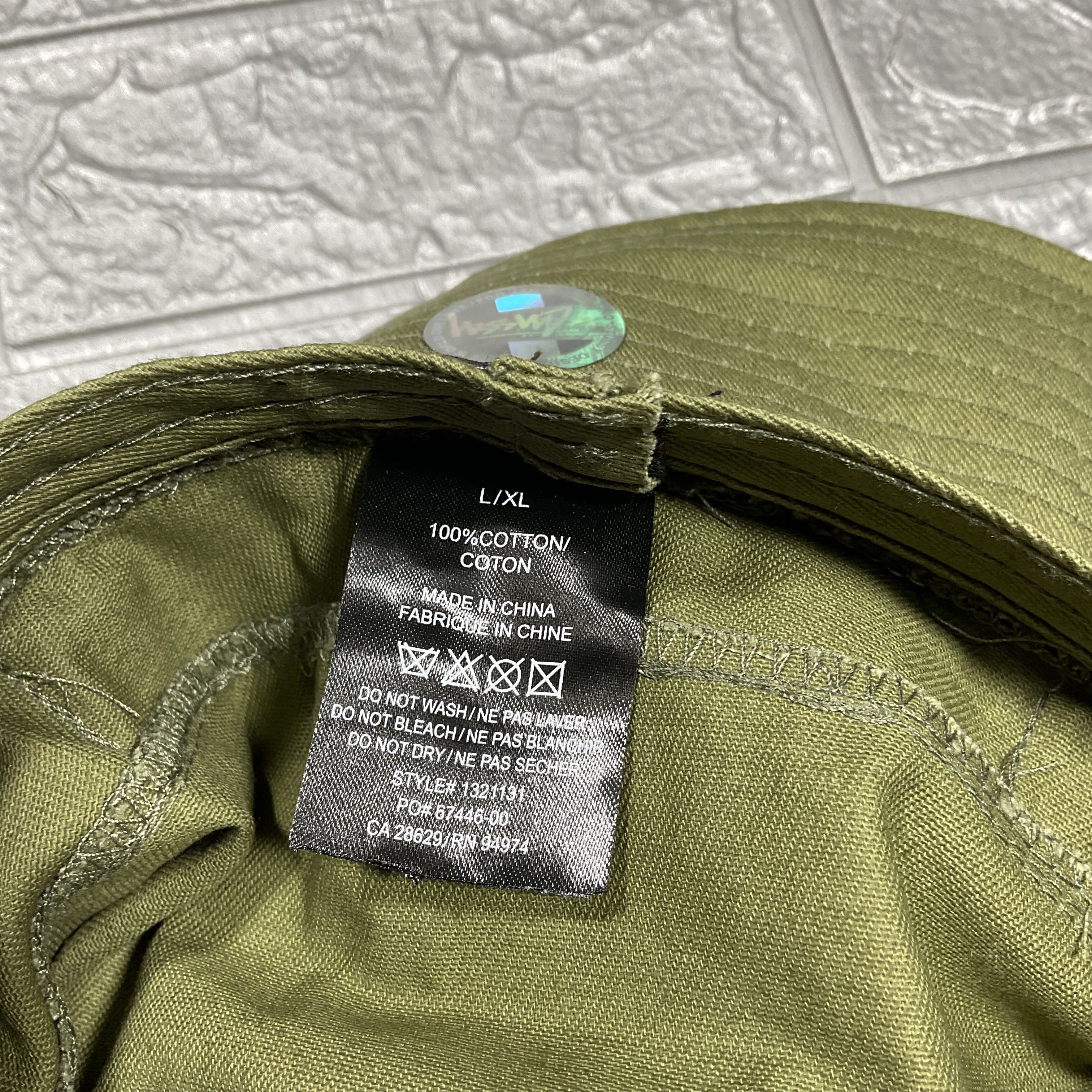 Stussy Twill Lock Up Boonie Bucket Hat Olive - 4