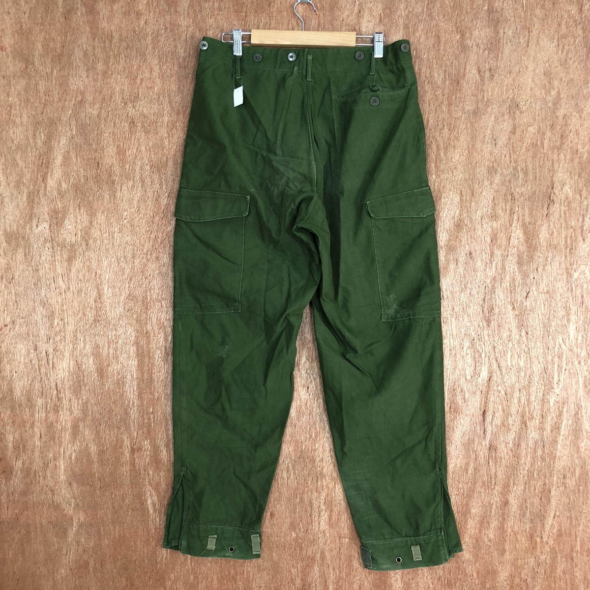 Vintage - Cargo Pants D96 Green Double knee multipocket pants #1474 - 8