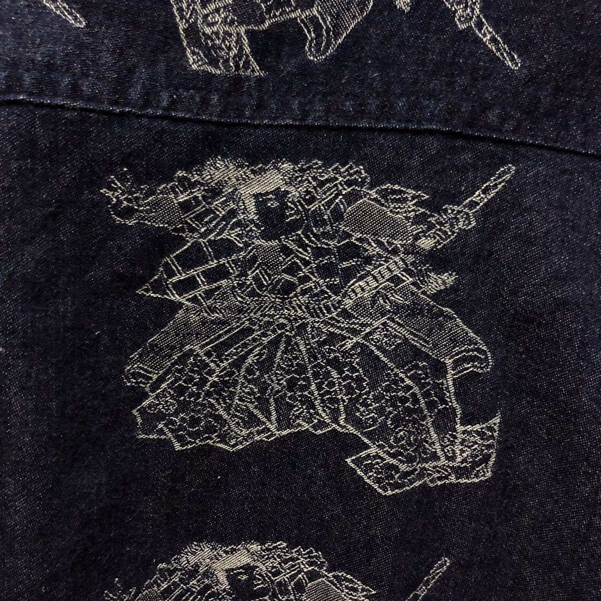 Very Rare - Eternal ronin japan samurai fullprinted denim shirt - 11