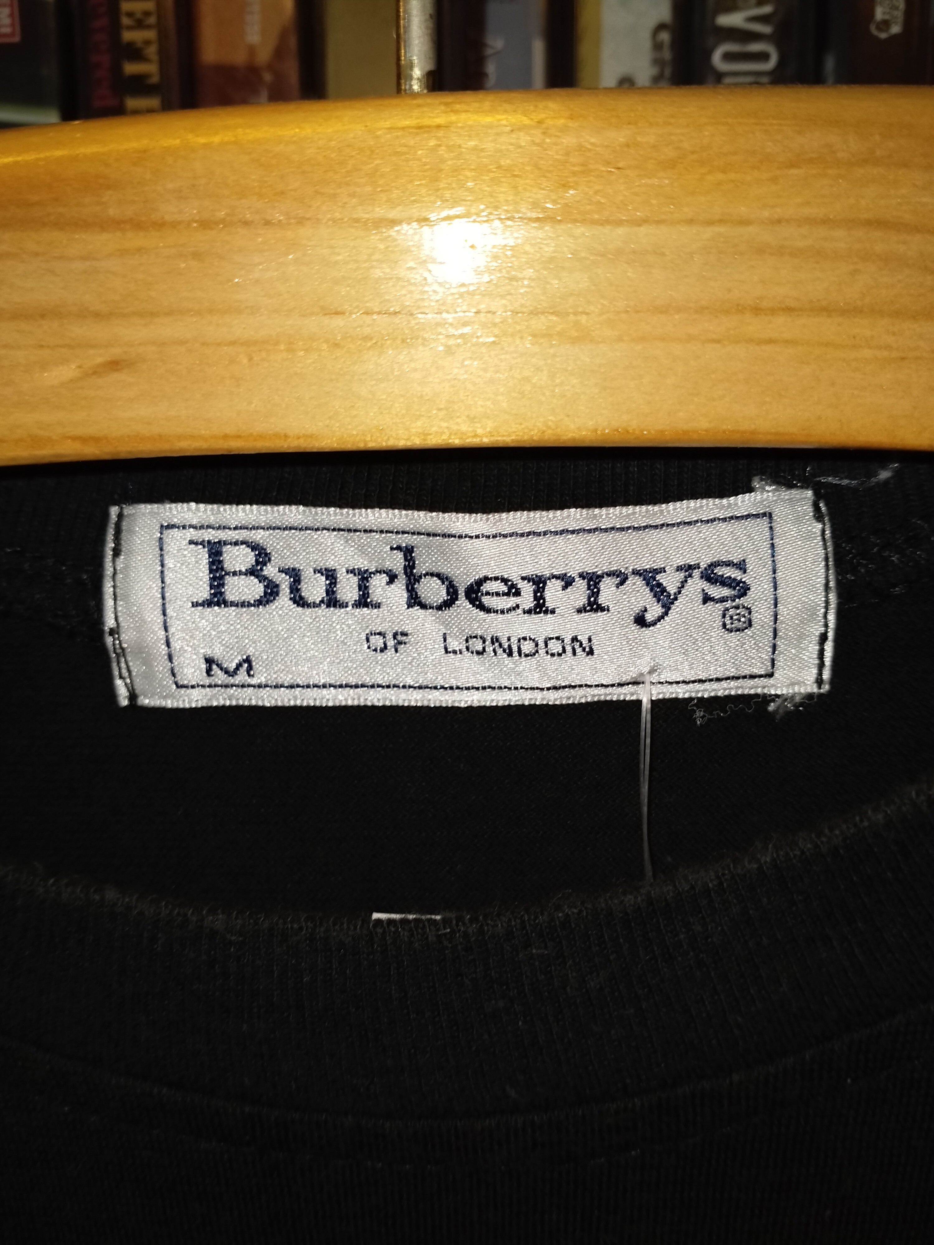 VINTAGE BURBERRYS LONDON  Early 1990S SPELLOUT EMBROIDERY LOGO T-SHIRT - 4