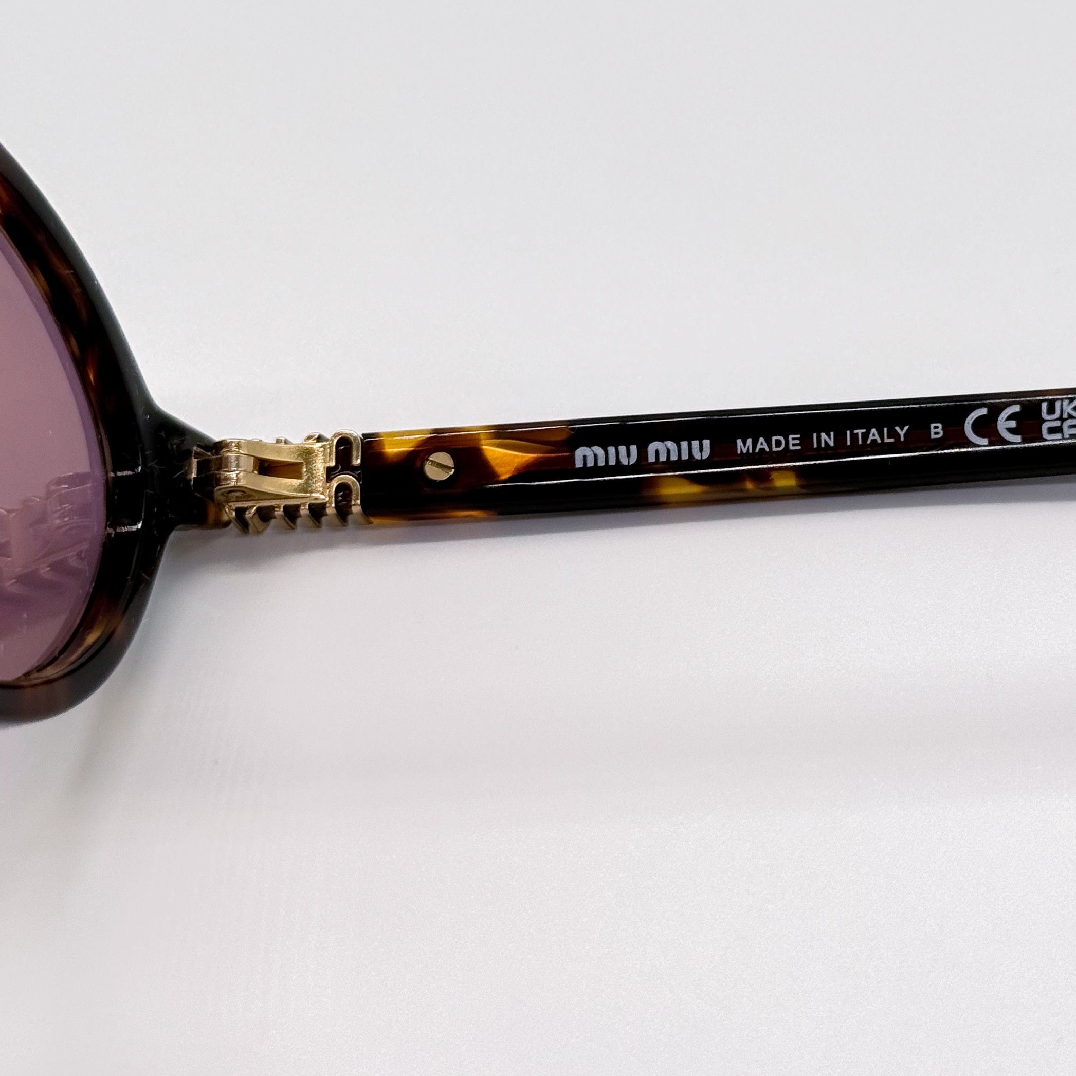 NEW MIU MIU SMU 04Z VAU50D OVAL SUNGLASSES MU04ZS VAU50D - 14