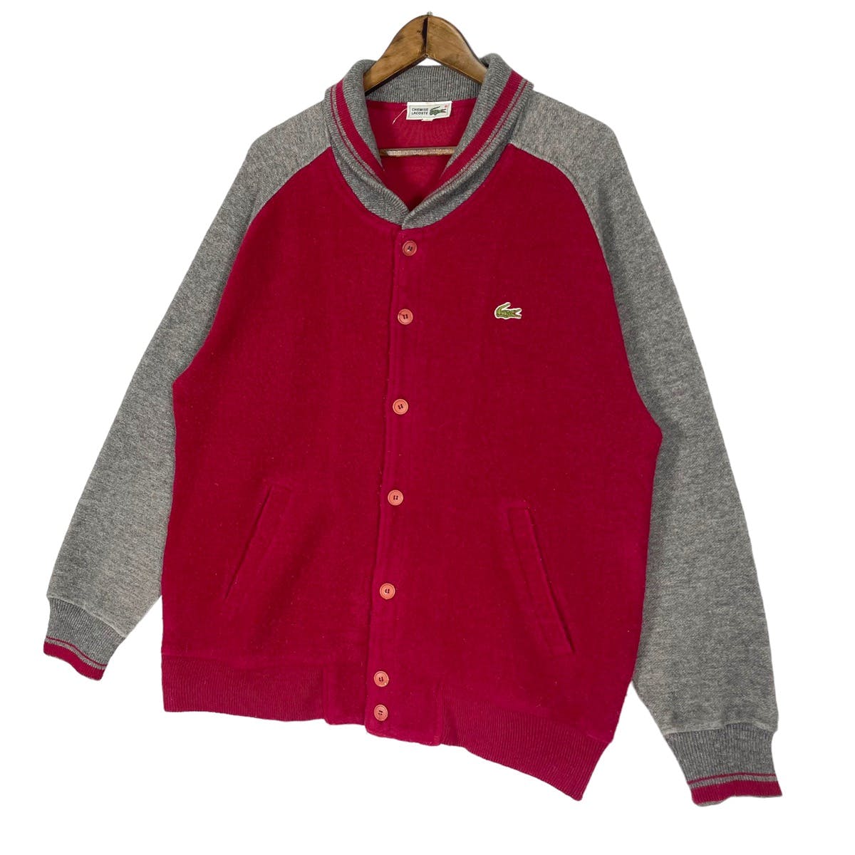 Vintage Lacoste Varsity Sweat Jacket - 4
