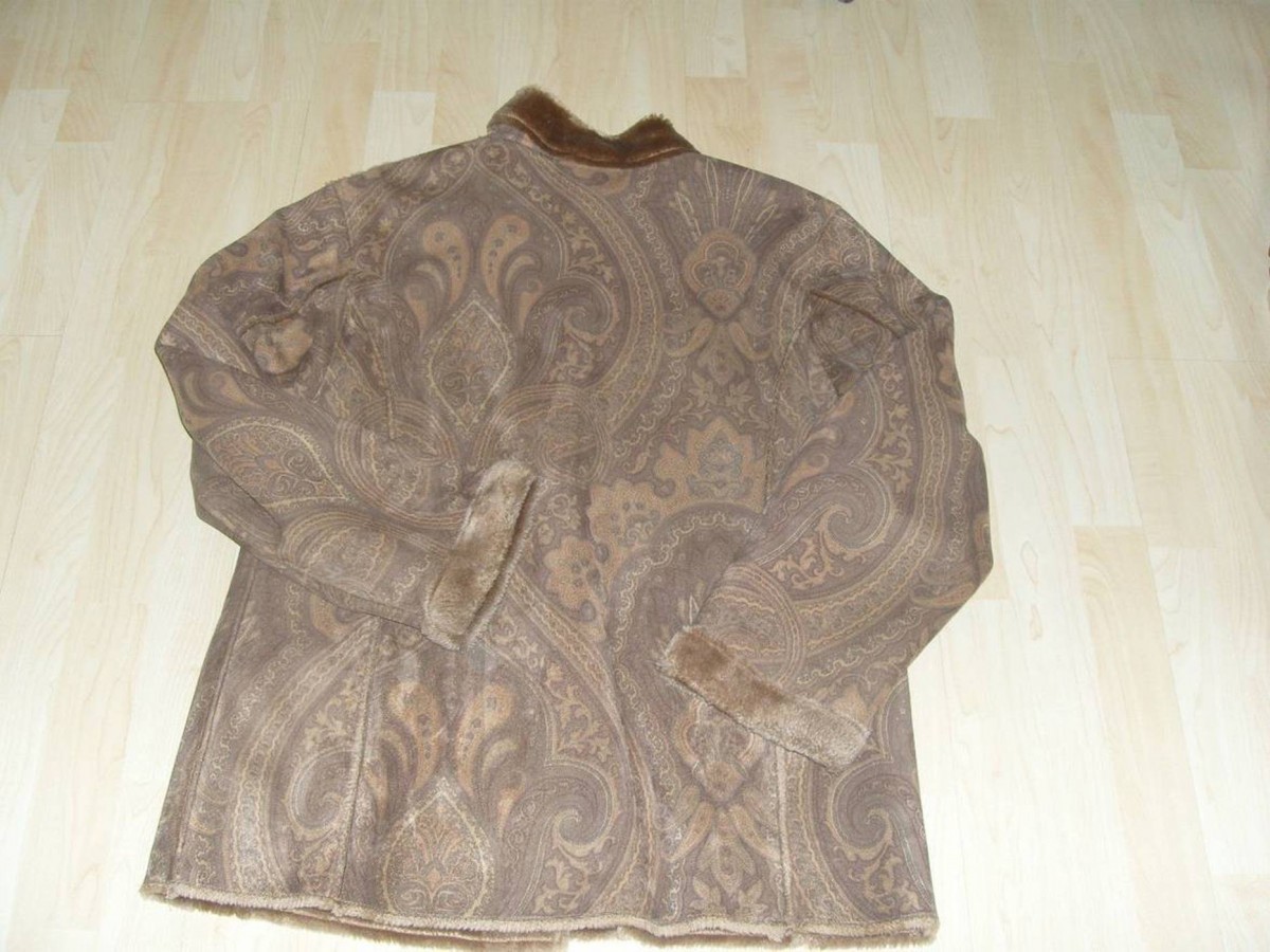 Vintage - Paisley Faux Fur Shearling Jacket - 4