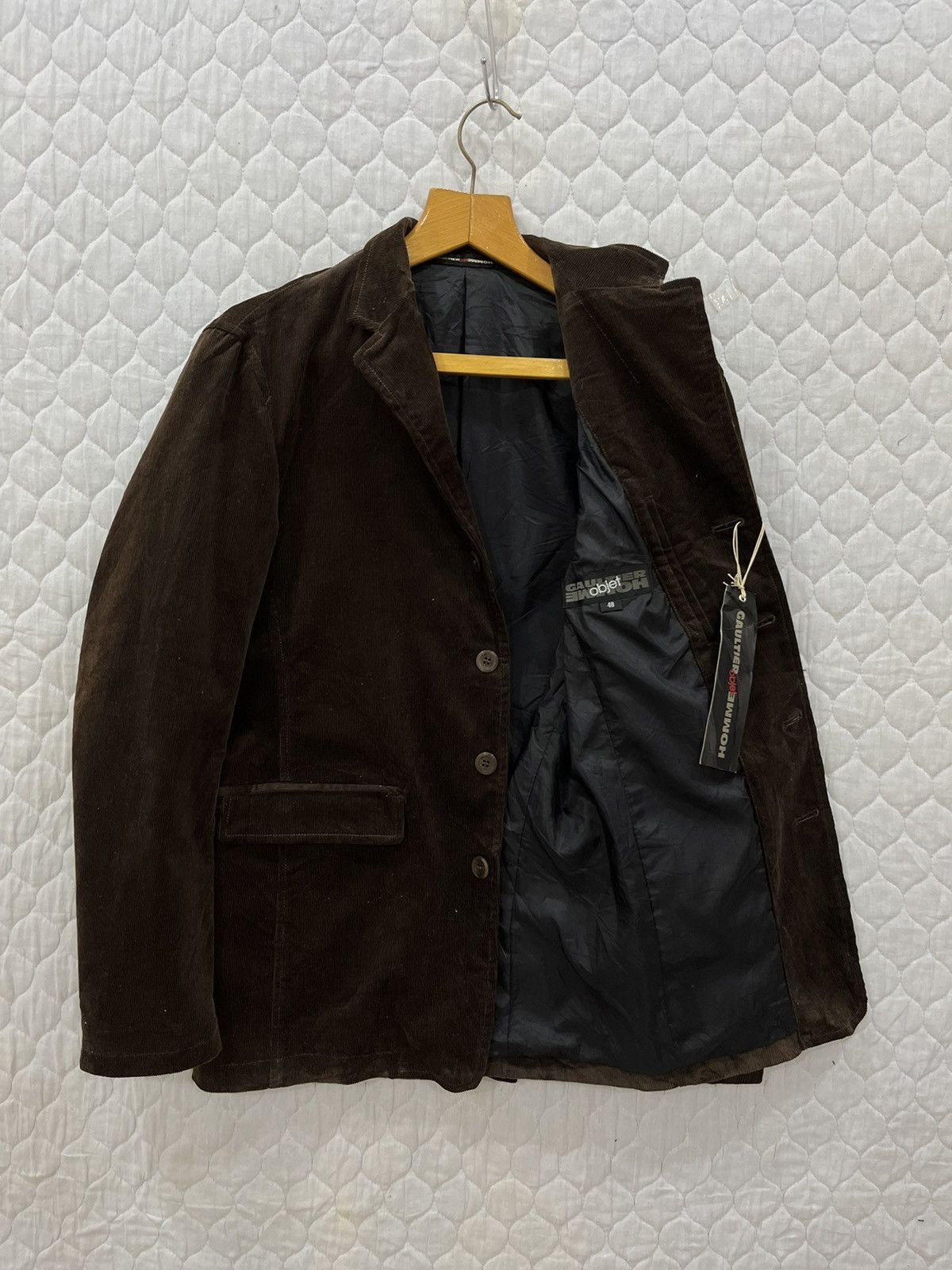 (Jj). JEAN PAUL GAULTIER CORDUROY HYPE JACKET - 5