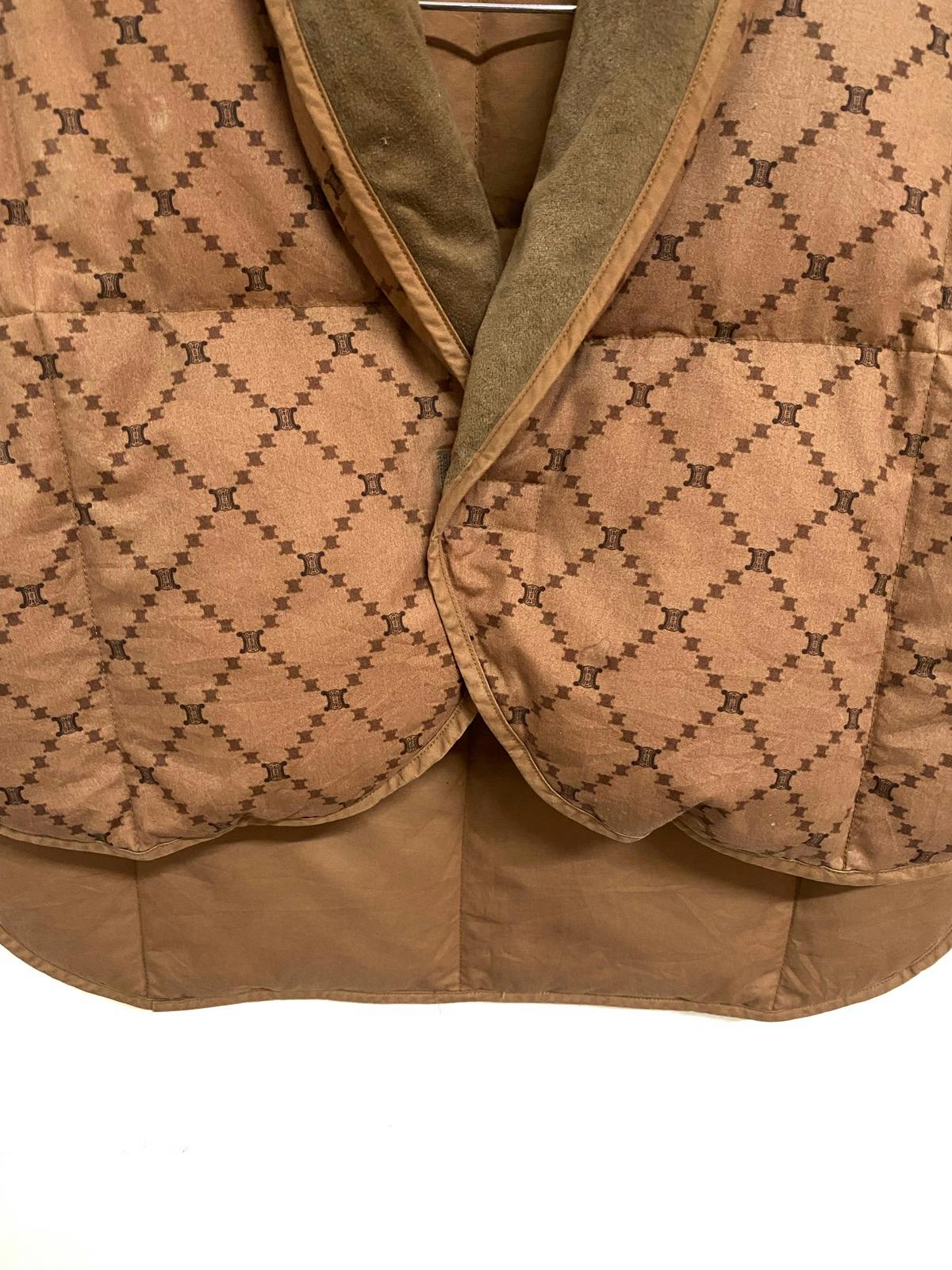 Vintage Celine Monogram Cropped Puffer Vest Jacket - 4