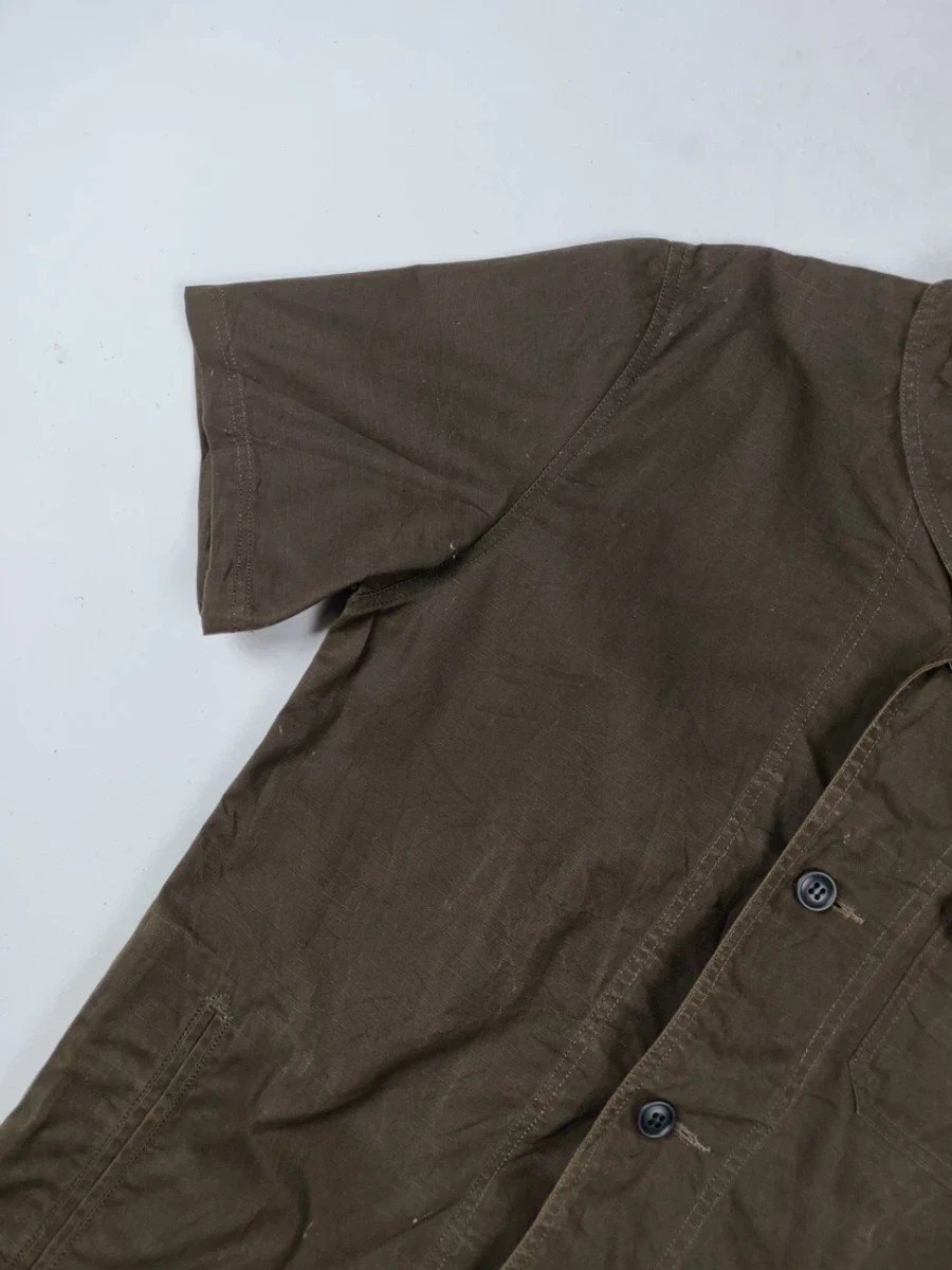 Japanese Brand - Lazy Hazy Planet Japan Button Ups Worker Shirt Outerwear - 3