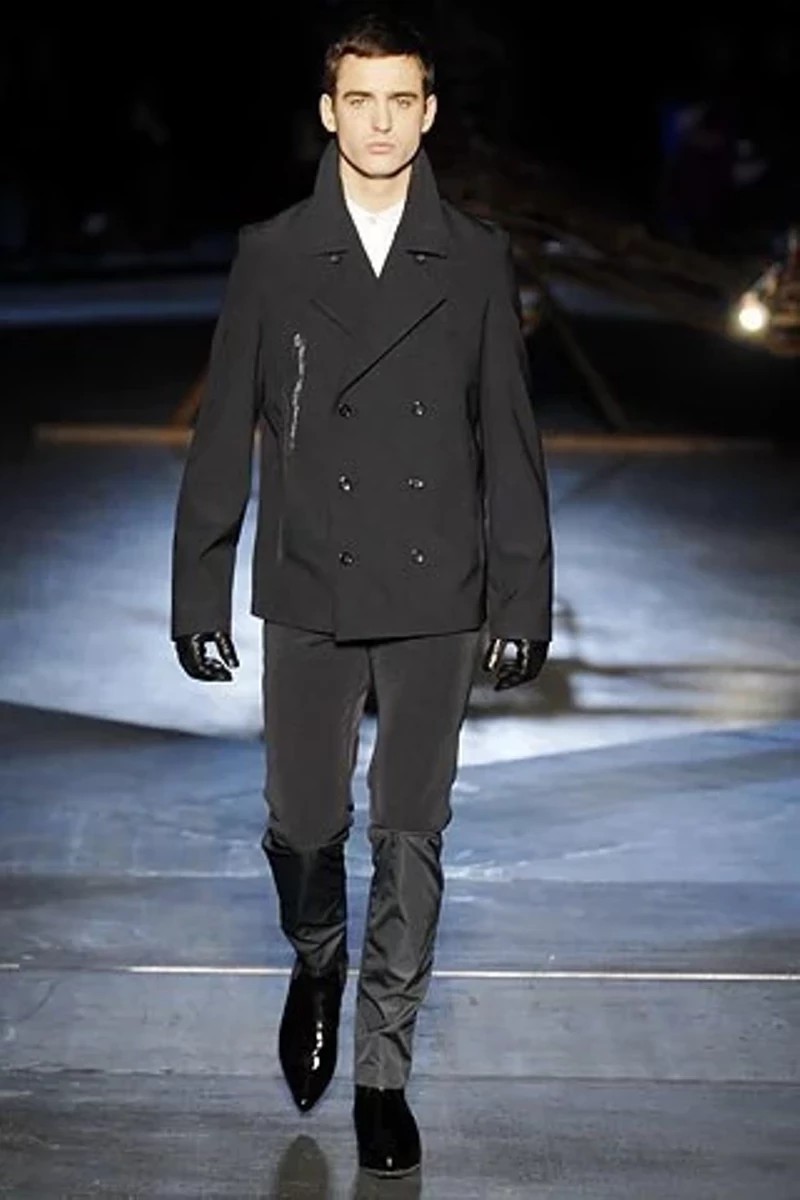 ARCHIVE ! FW2007 double breasted wool coat - 1