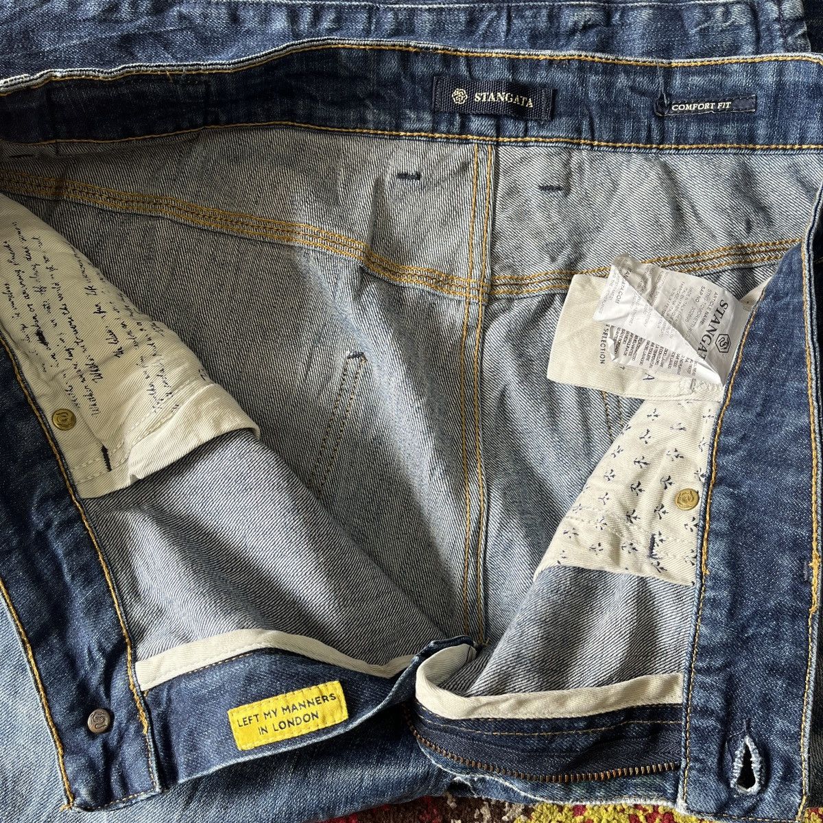 Vintage Stangata Italy Distressed Denim - 19