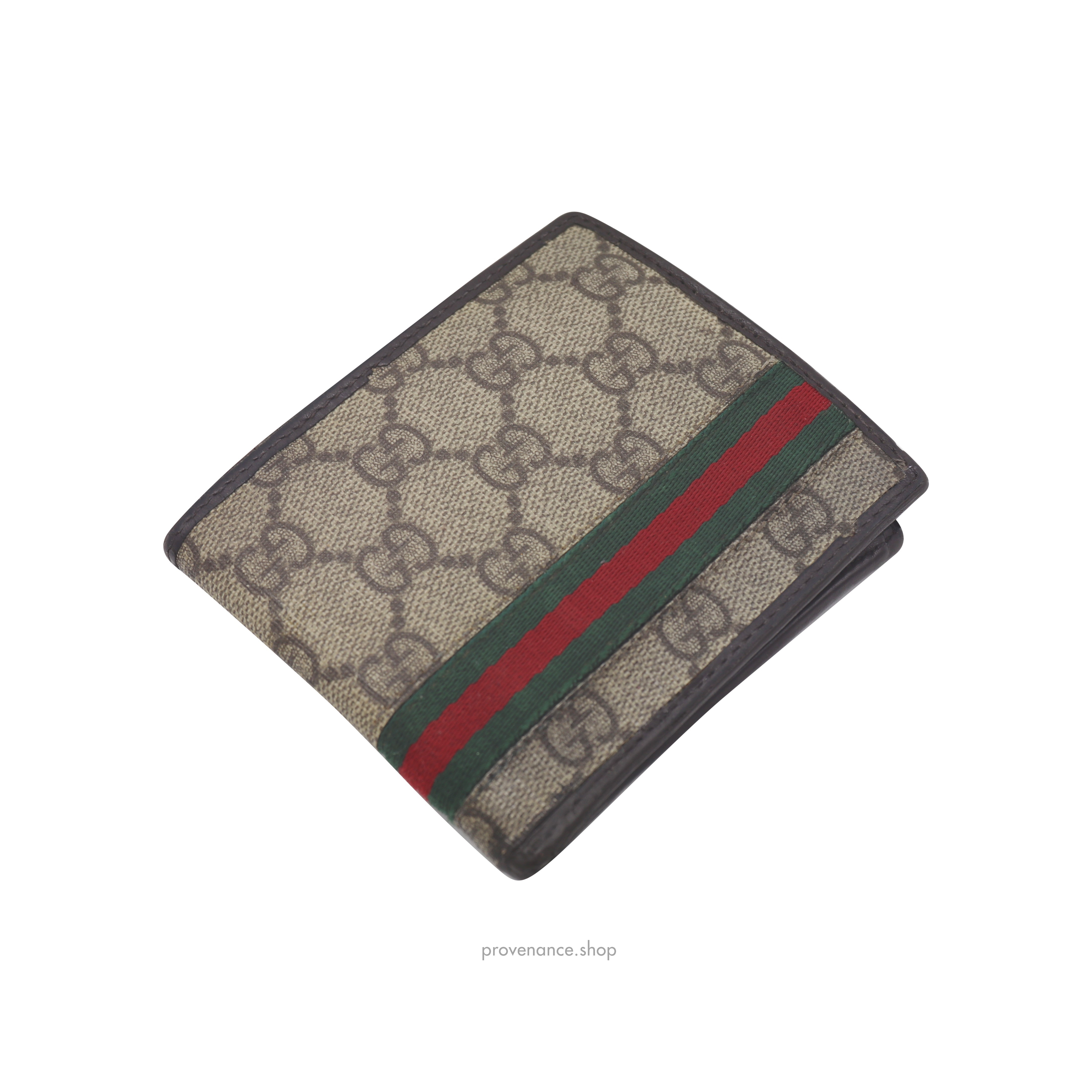 Gucci GG Supreme Signature Web Bifold Wallet - 3