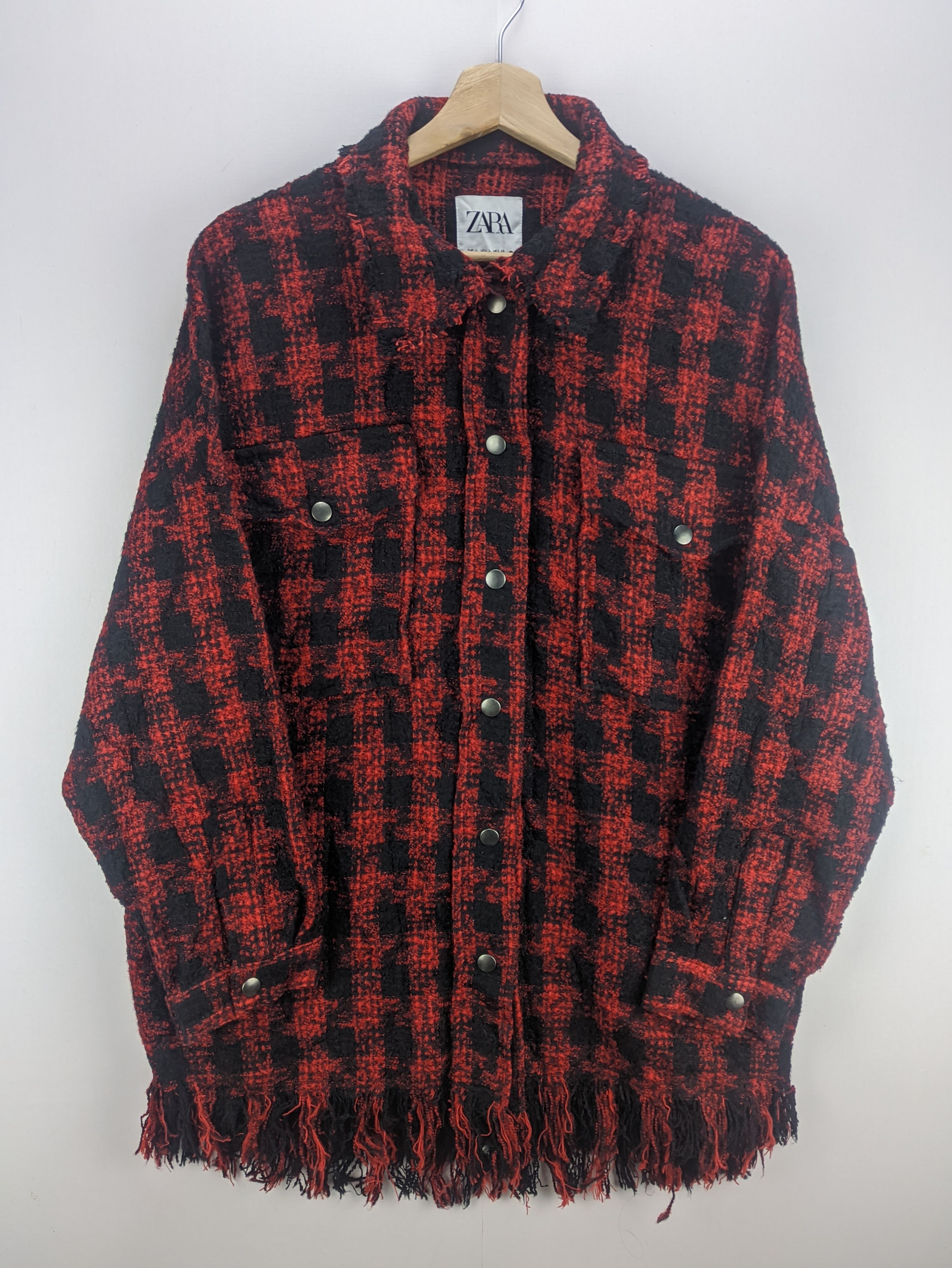 Steals🔥Vintage Flannel Distressed Style by Zara - 8