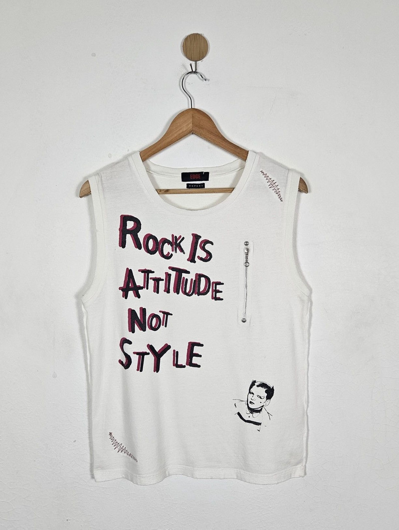 Japanese Brand - Edge Rupert Soo Catwoman Susan Lucas punk anarchy tank shirt - 1