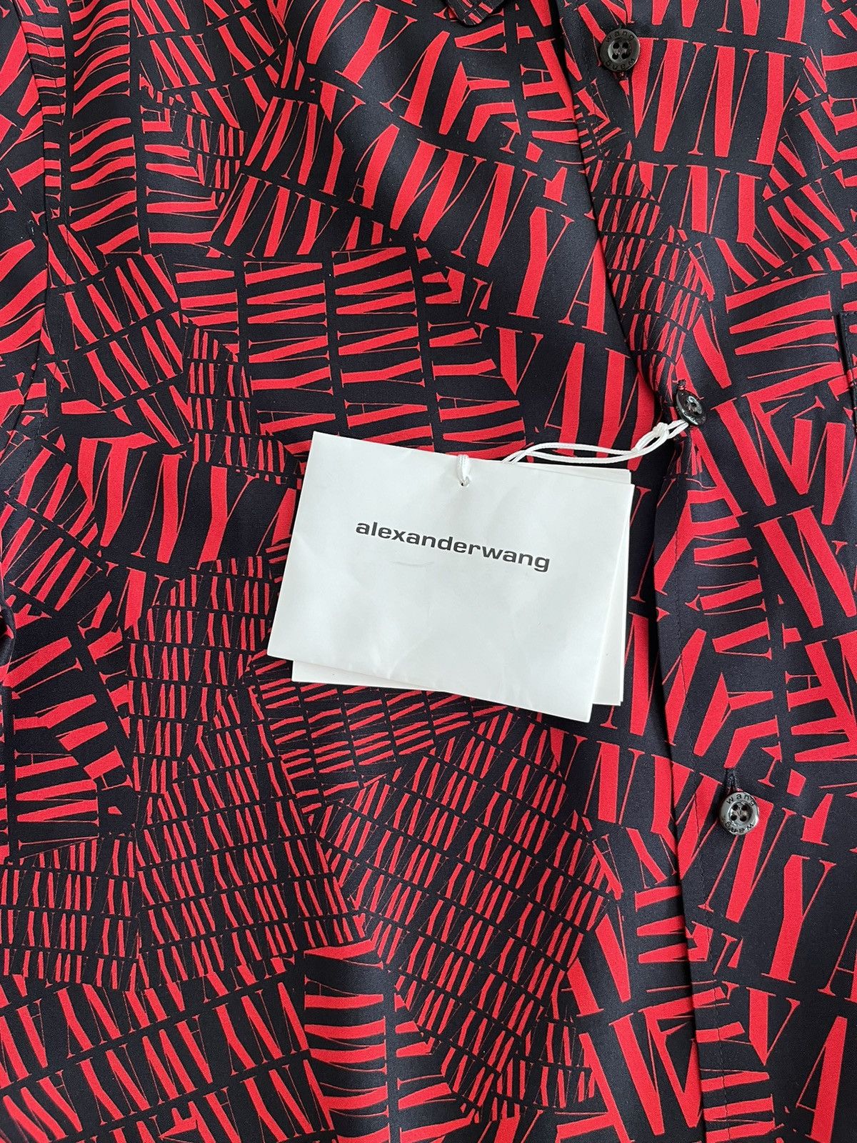 NWT - Alexander Wang All Over Print Silk Shirt - 4