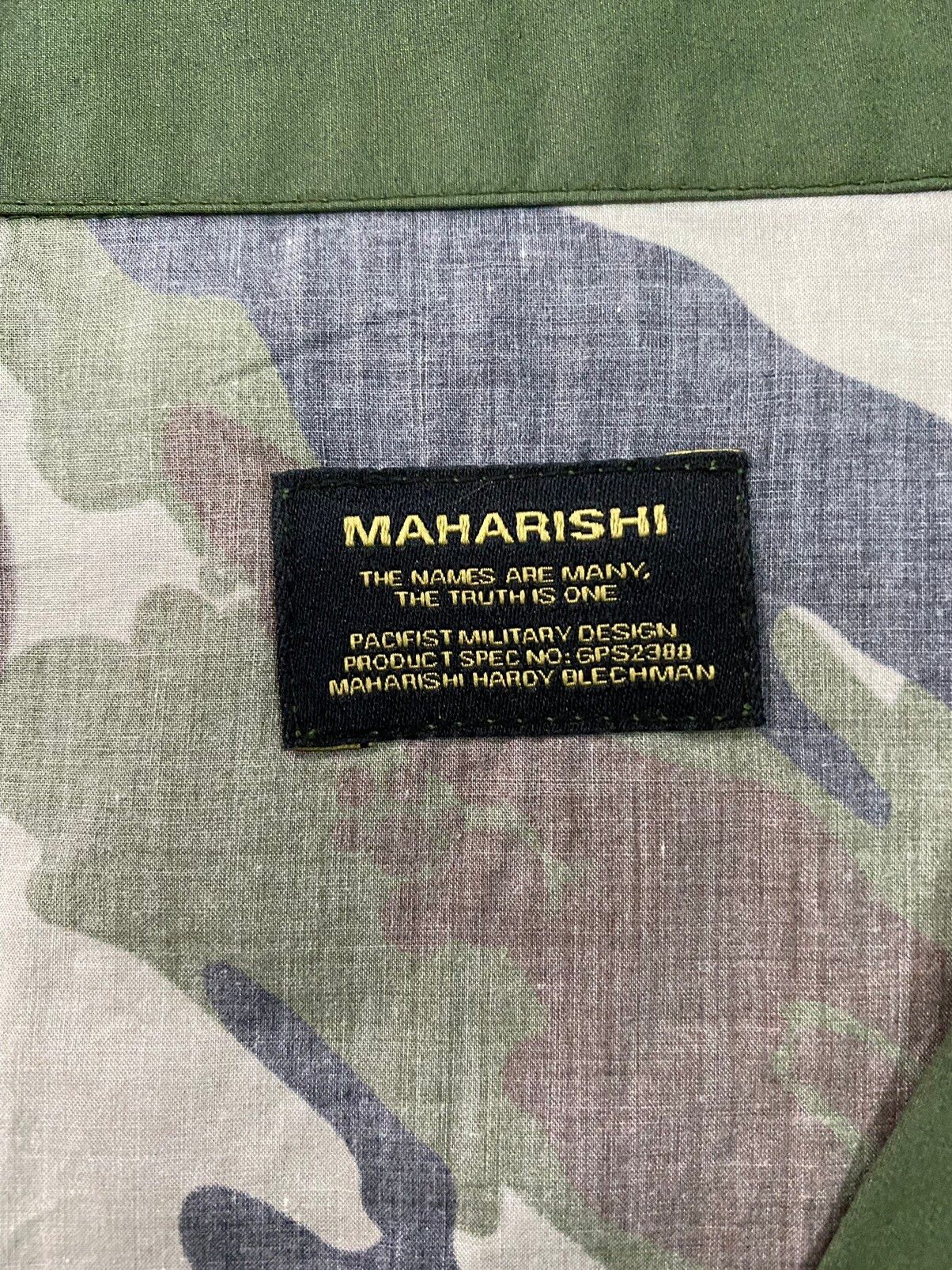 Maharishi Woodland Camo Camp Collar Shirt - 11