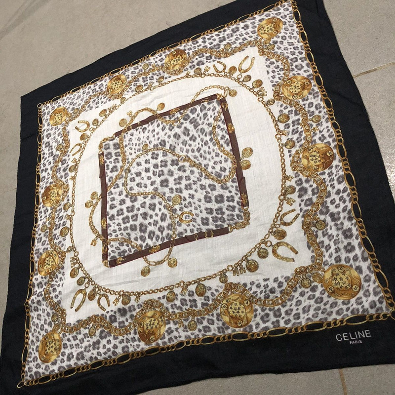 Celine Handkerchief Neckerchief Pocketsquare - 1