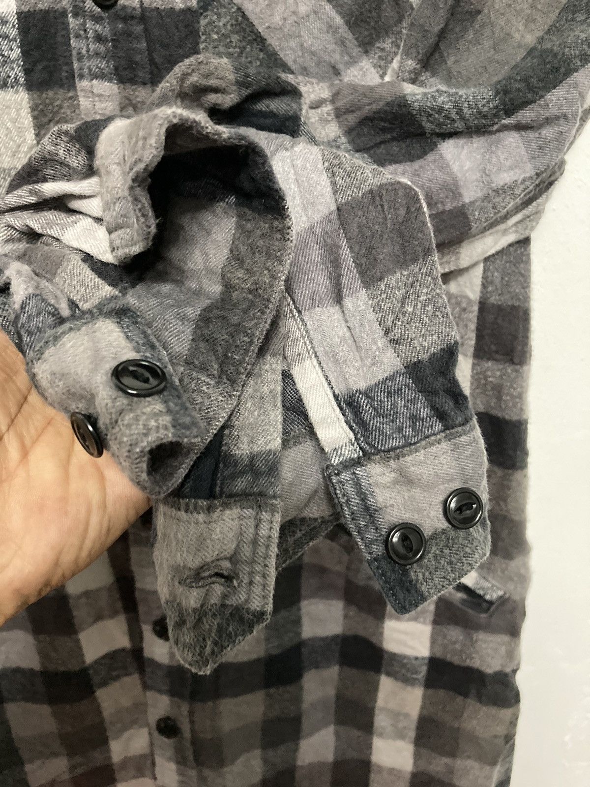 Bape Button Up Checker Flannel Shirt Made in Japan - 9