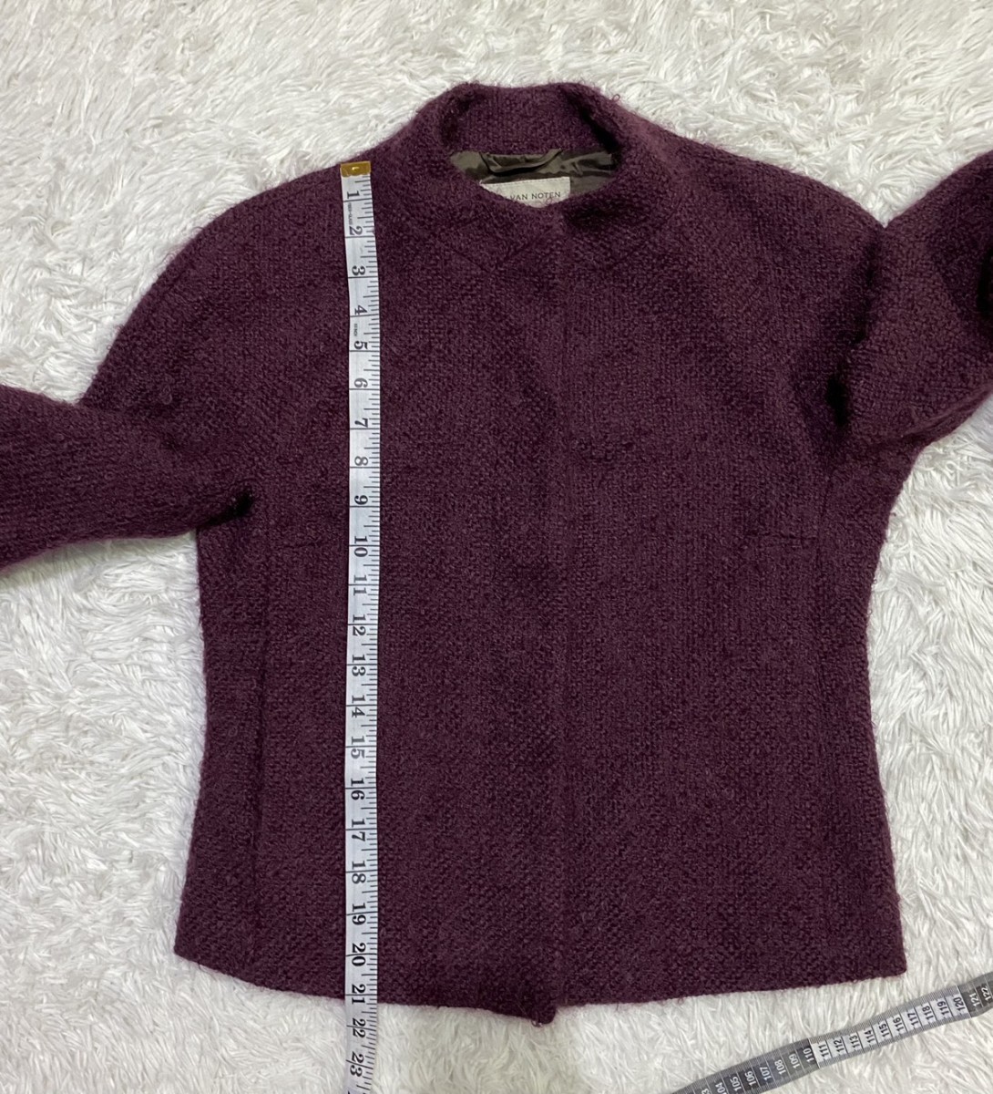 Button Up Mohair Wool Blend Jacket - 12