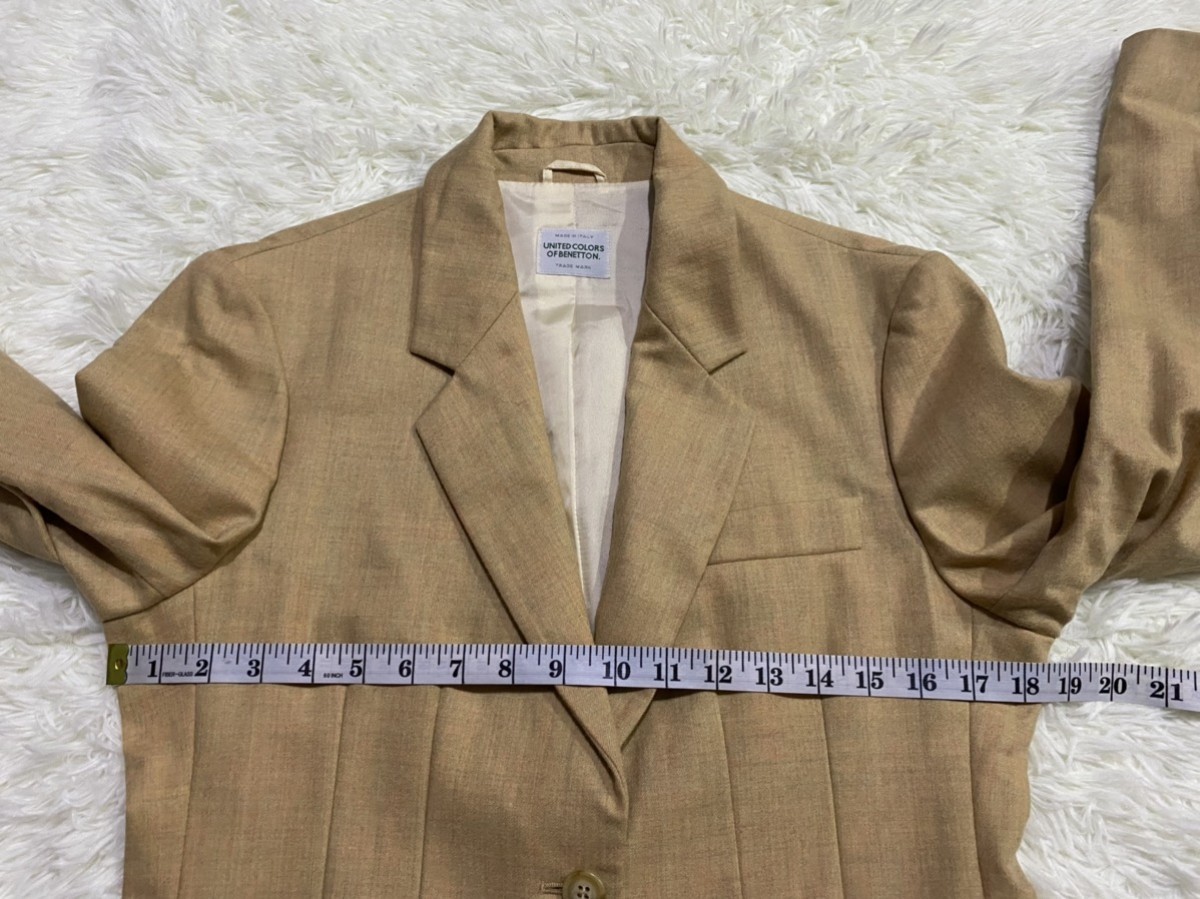 United Colors Of Benetton - United Colors of Benetton Blazer Coat Jacket Made in Italy - 7