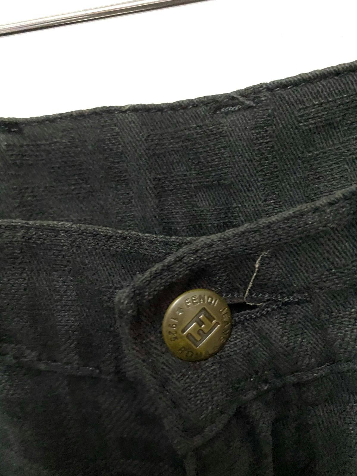 FENDI Zucca Monogram FF Logo Jeans Pants - 3