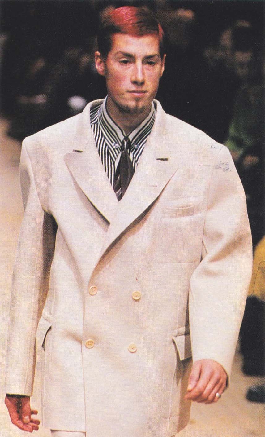 Yohji Yamamoto 95aw Lumingguan black and white striped shirt - 8