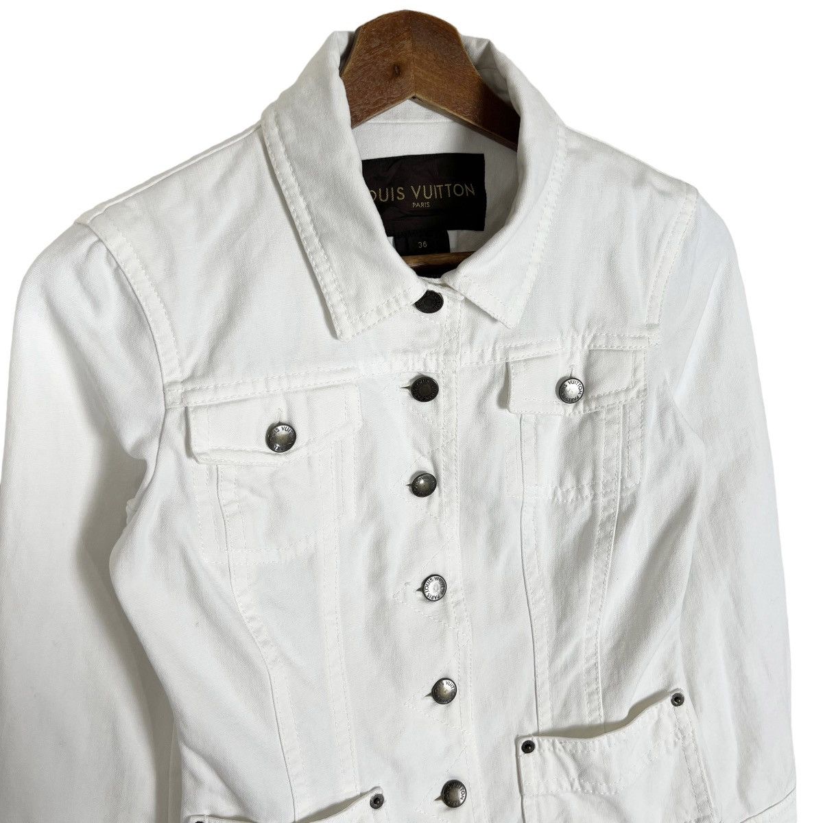 White Denim Jacket - 4