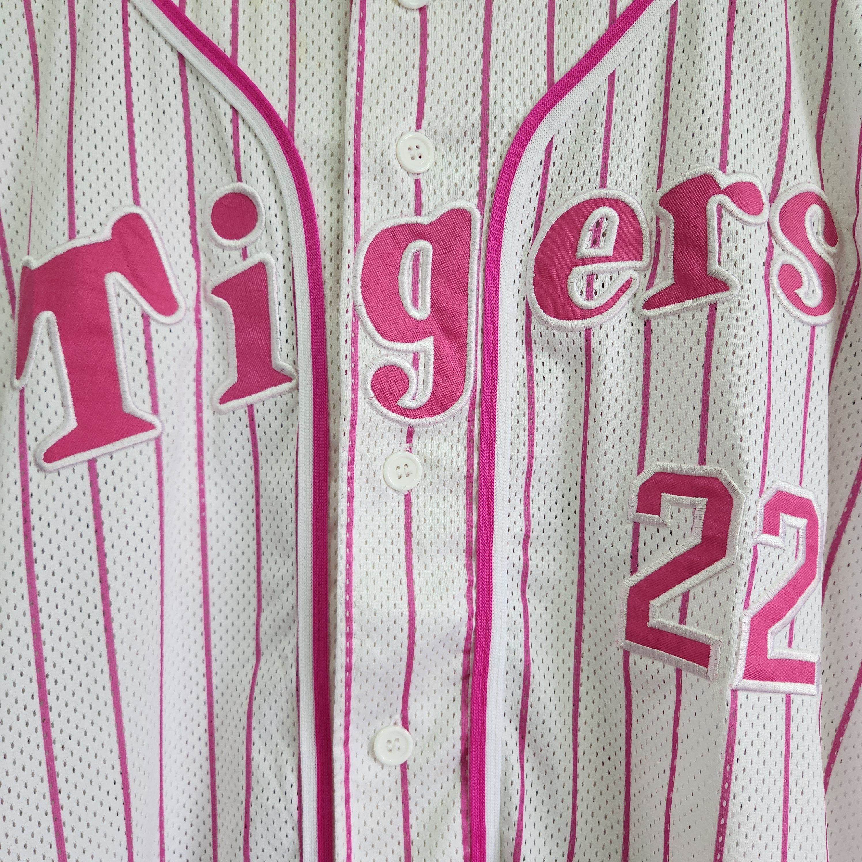 STEALS Hanshin Tigers Vintage Y2K Baseball Jersey 22 Japan - 5