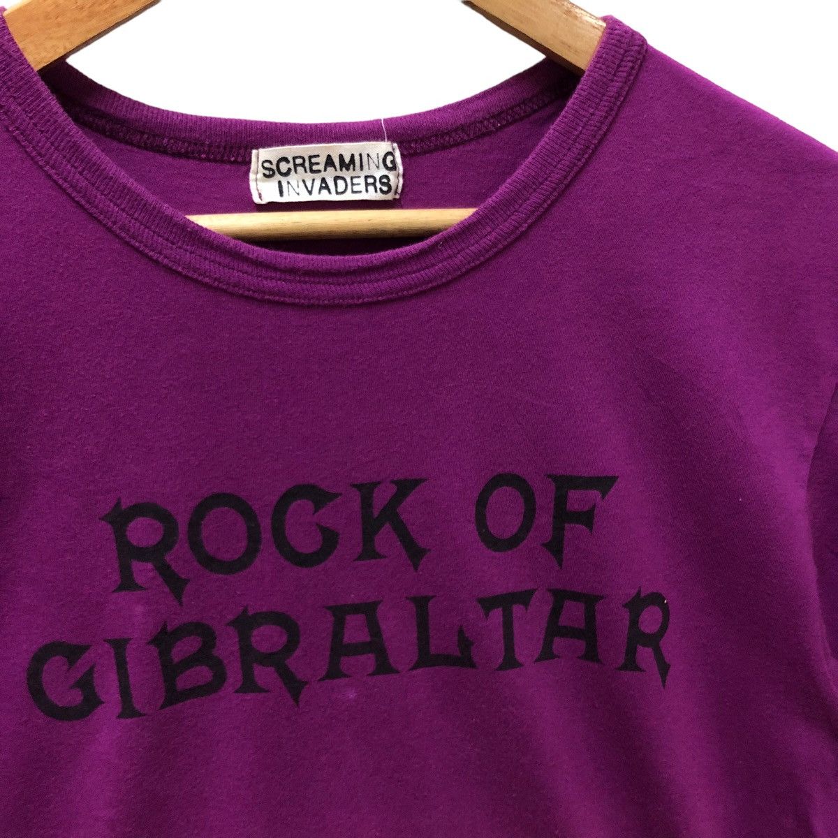 Japanese Brand - Screaming invaders rock of gilbraltar japan punk tshirt - 4