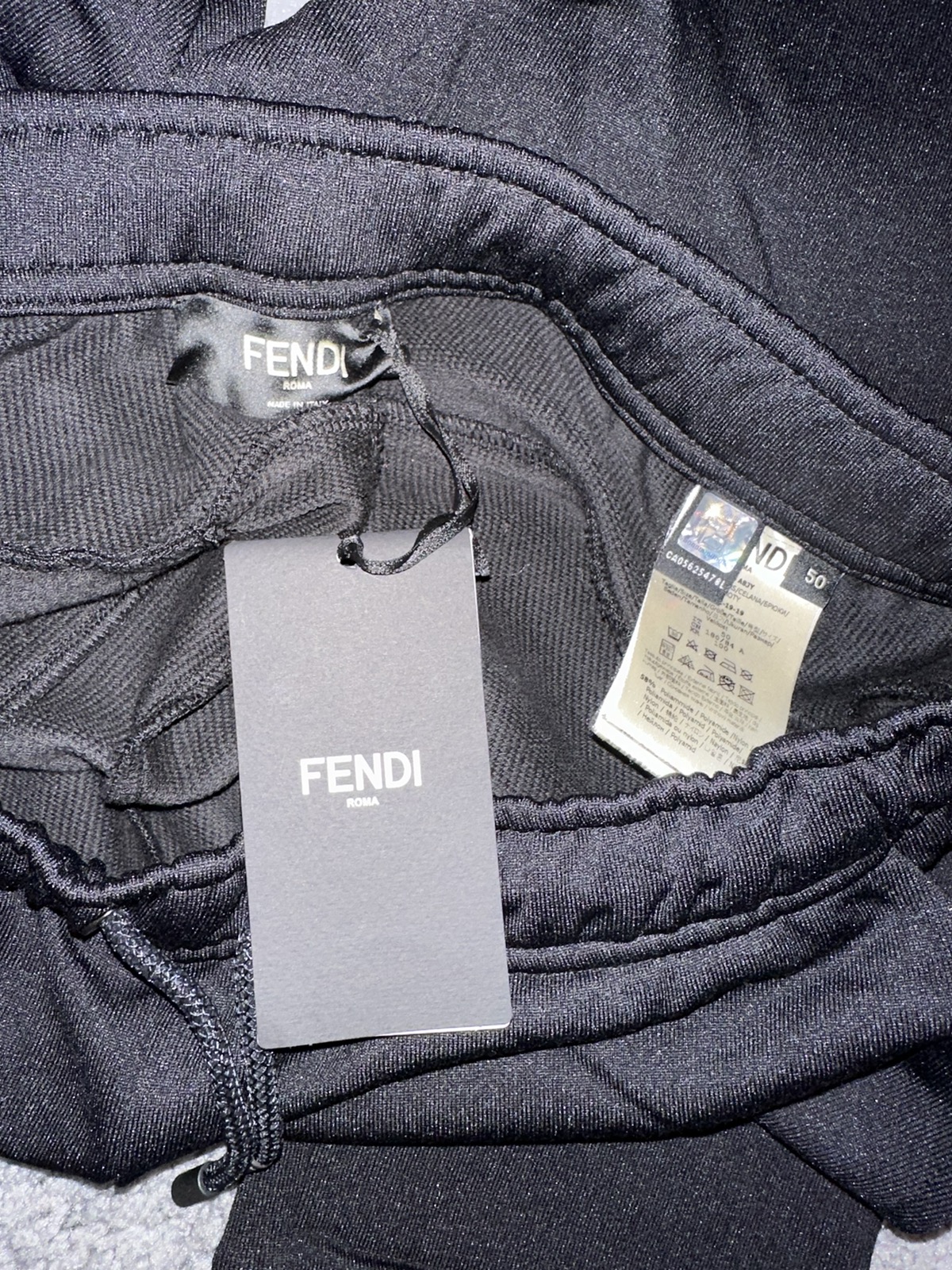 Fendi Mesh Logo Sweatpants - Size 50 - Brand New With Tags! - 8
