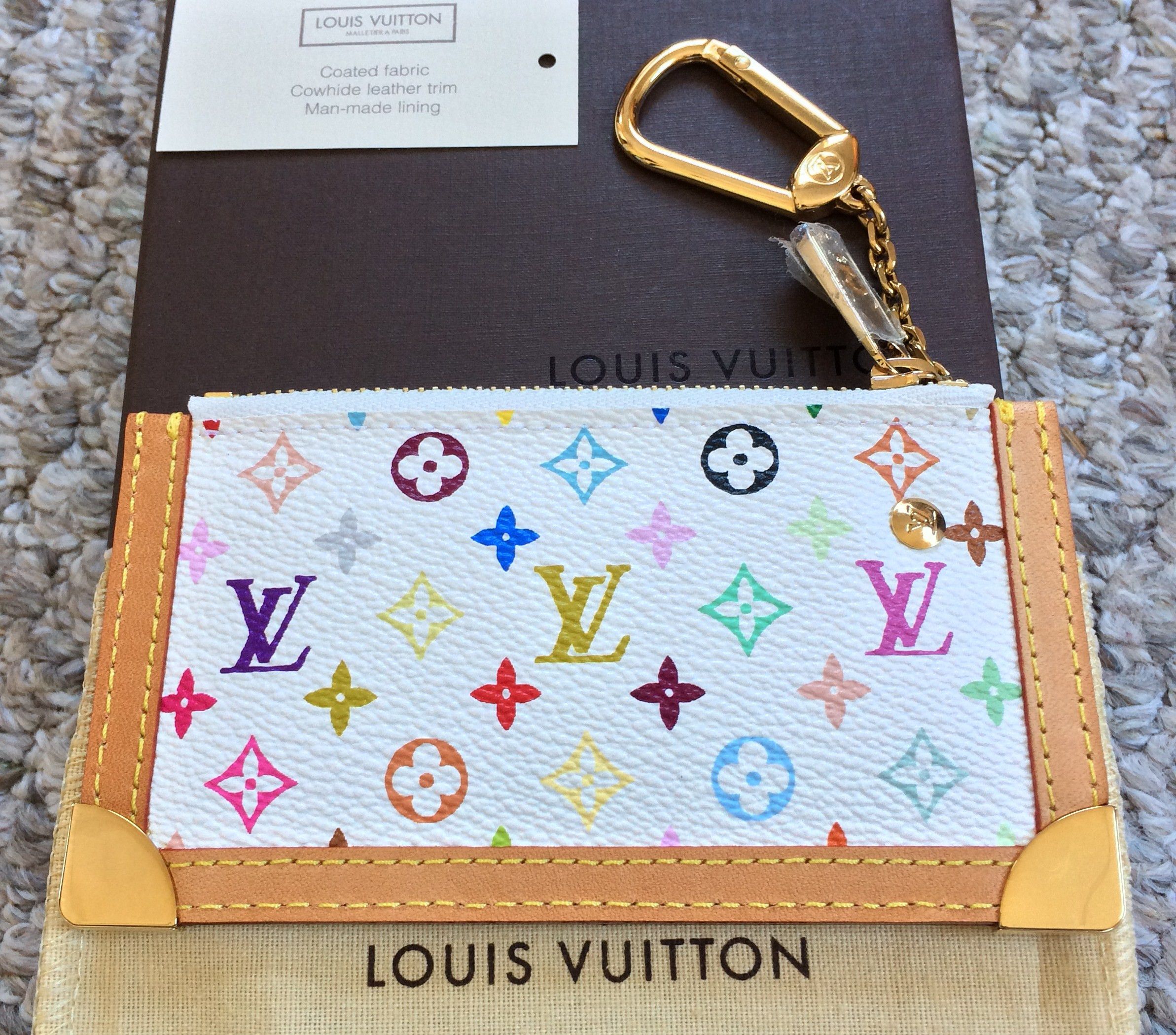 NEW S/S 2003 Louis Vuitton x Murakami Monogram Zip Pouch - 1