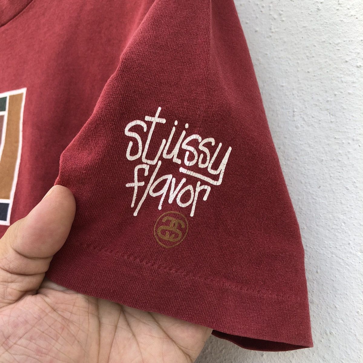 VINTAGE STUSSY BIG LOGO MADE IN USA - 4