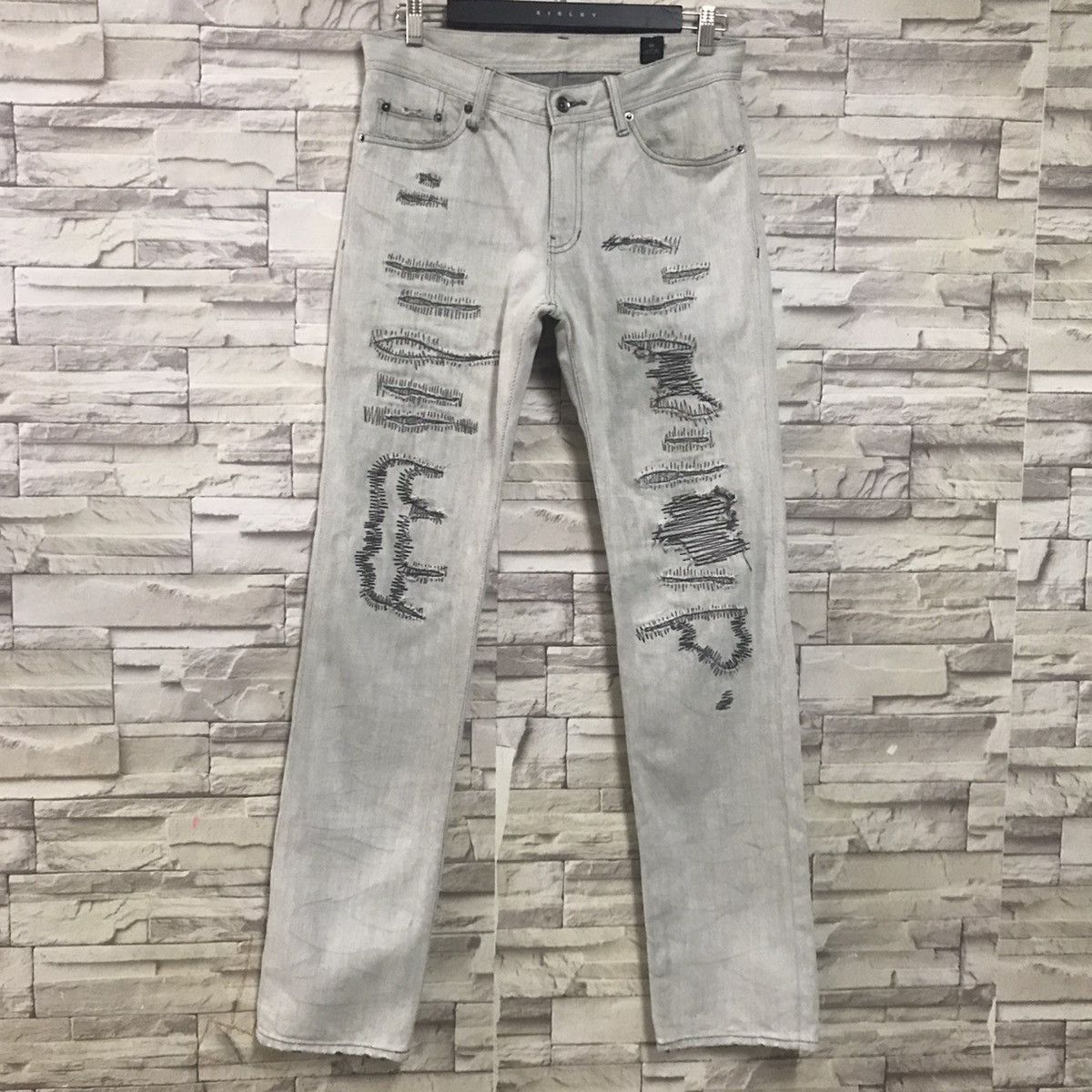 Japanese Brand - Semantic Design Distressed Denim Jeans - 3