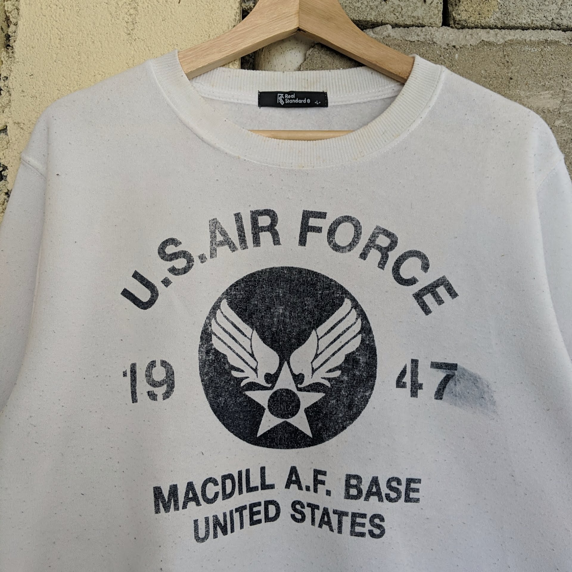 Us Air Force - Vintage US Airforce Logo Real Standard Sweatshirt Jumper - 2