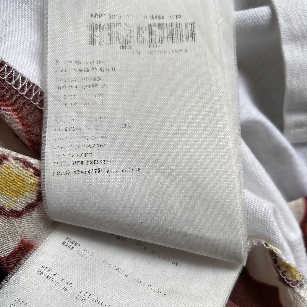 2013 Floral Cotton/Silk Oversize T Shirt - 6