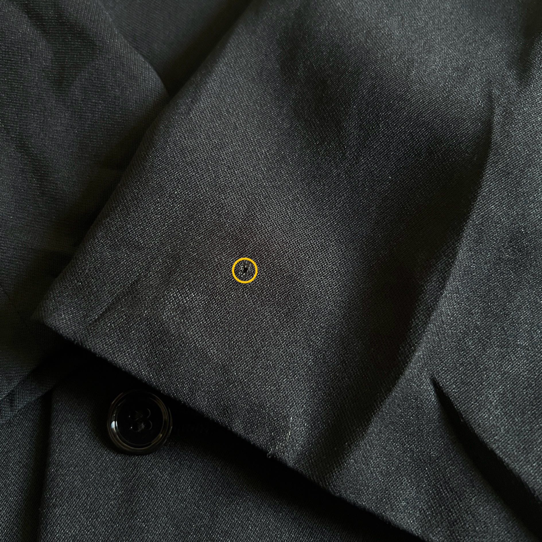 Y’s bis Black Button Hood  - 5