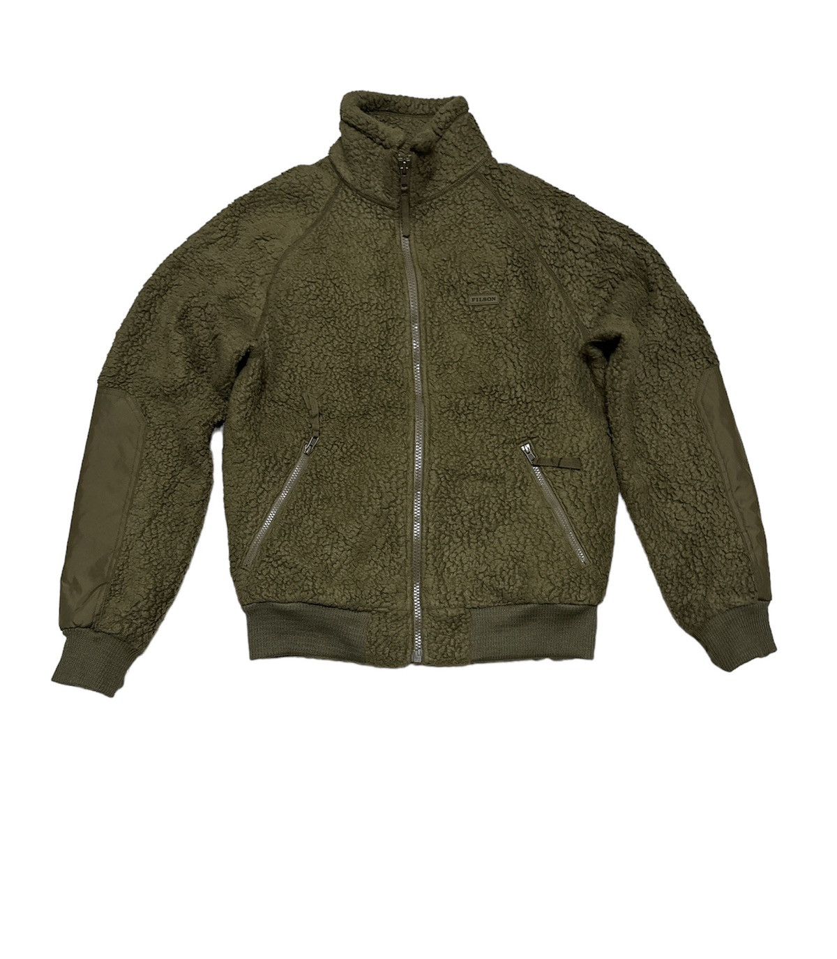 Filson Sherpa Fleece Jacket Military Style Design - 1