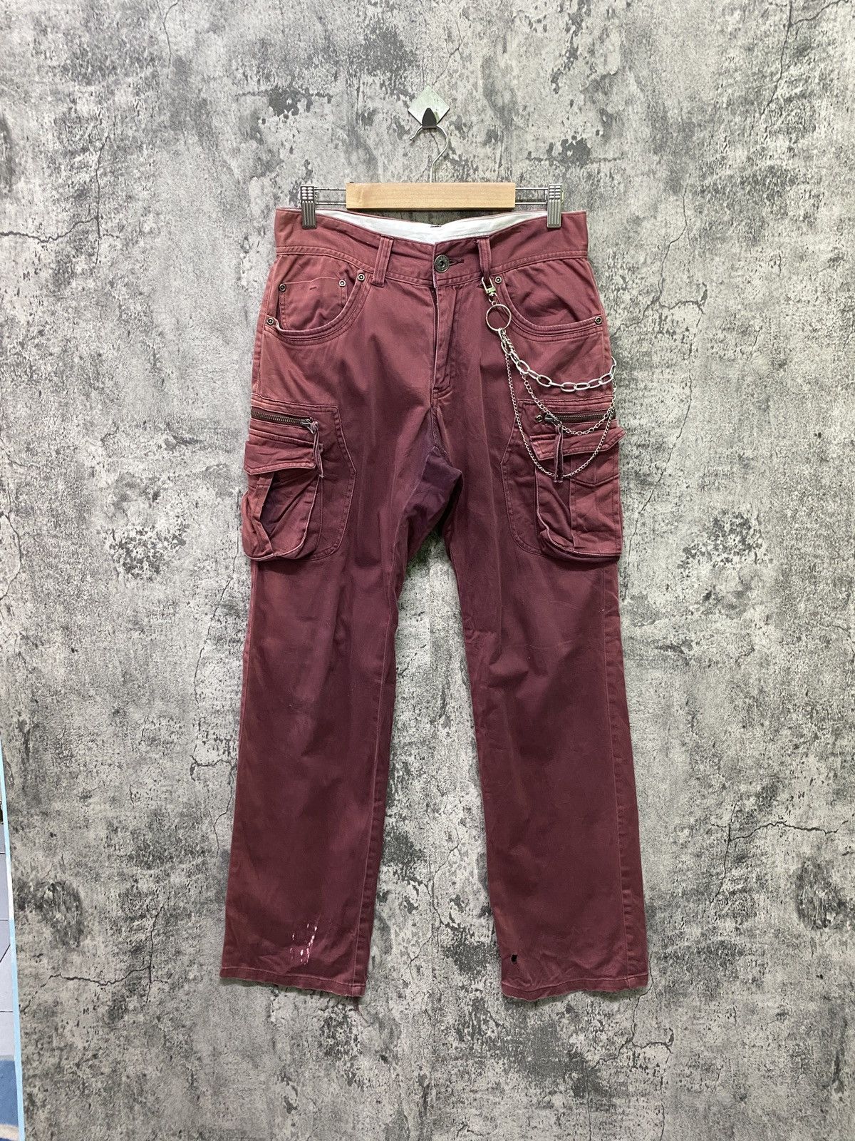 Designer - Japan Brand HVC Multipocket Cargo Super Faded Pants - 1