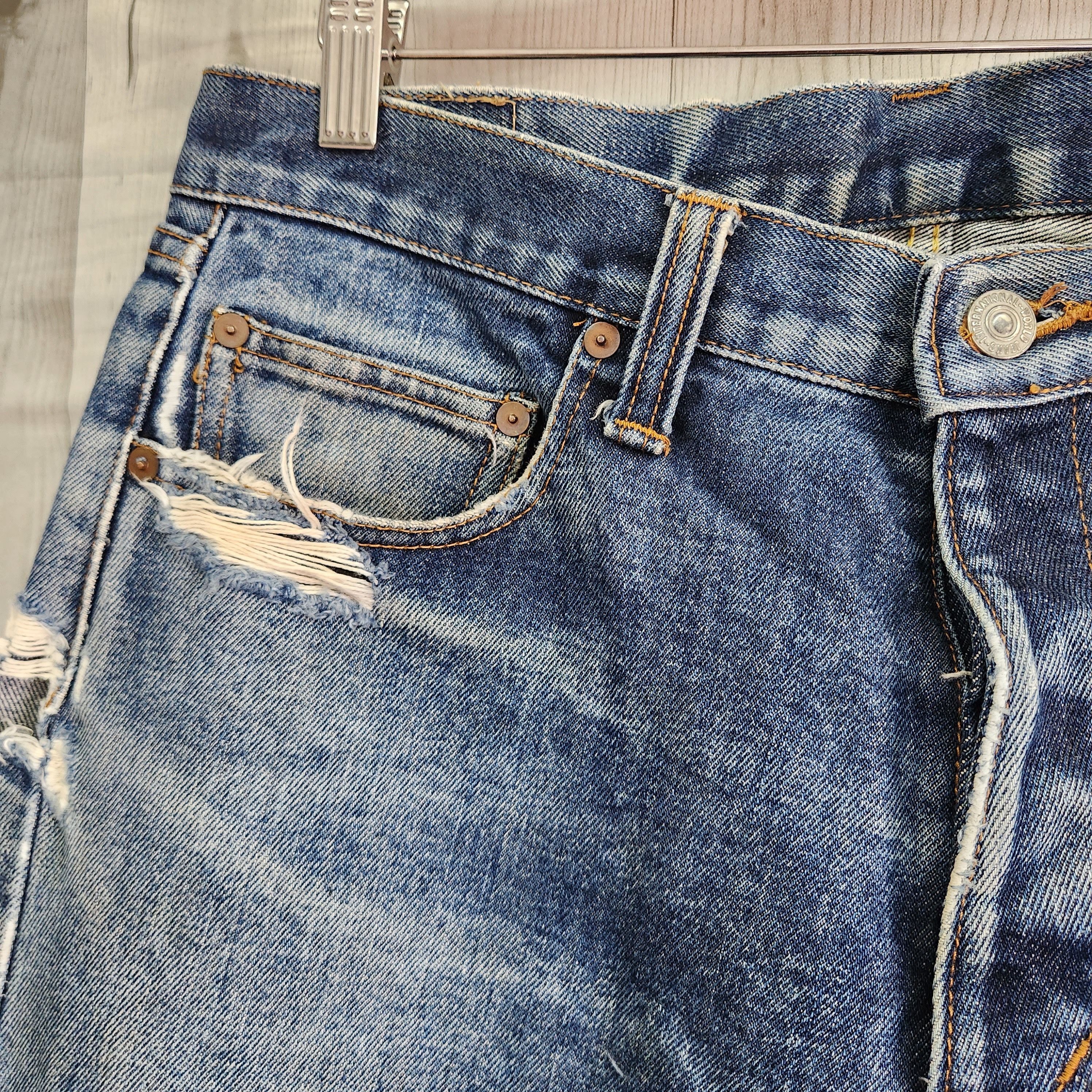 Japan Blue - Kojima Genes Japan Vintage Denim Blue Jeans Ripped - 19