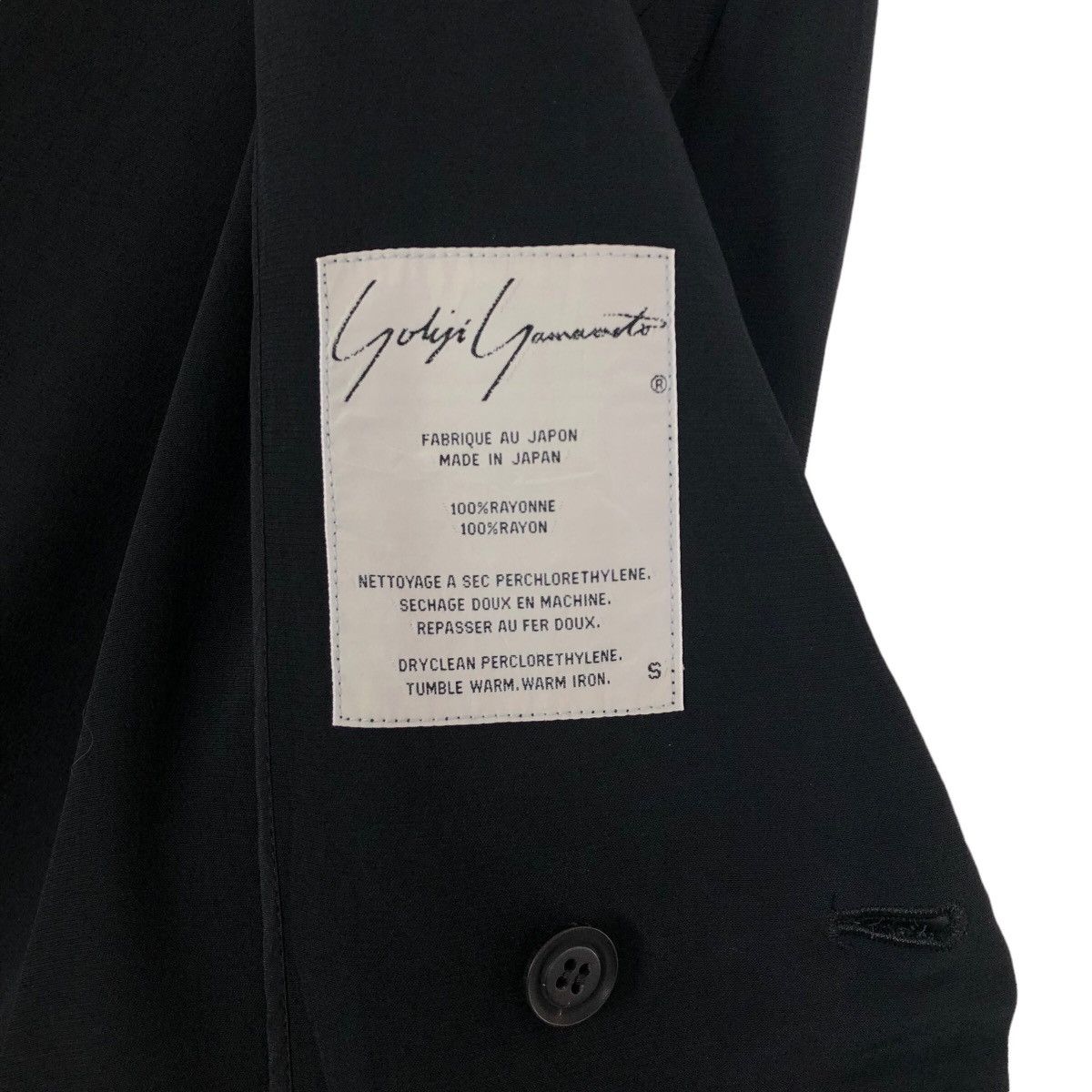 Yohji Yamamoto Femme Rayon Single Breasted Light jacket - 10