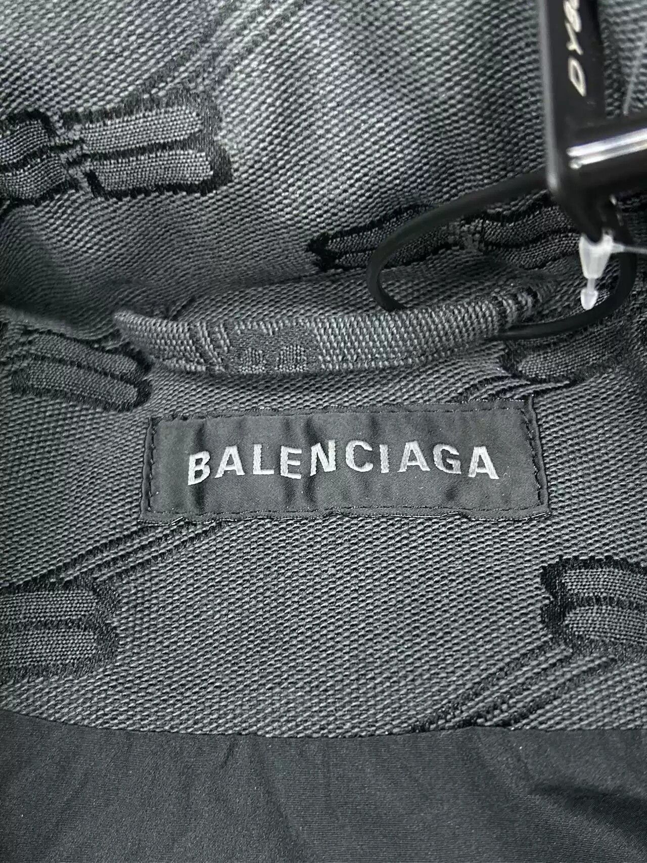 Balenciaga BB monogram puffer jacket grey - 3